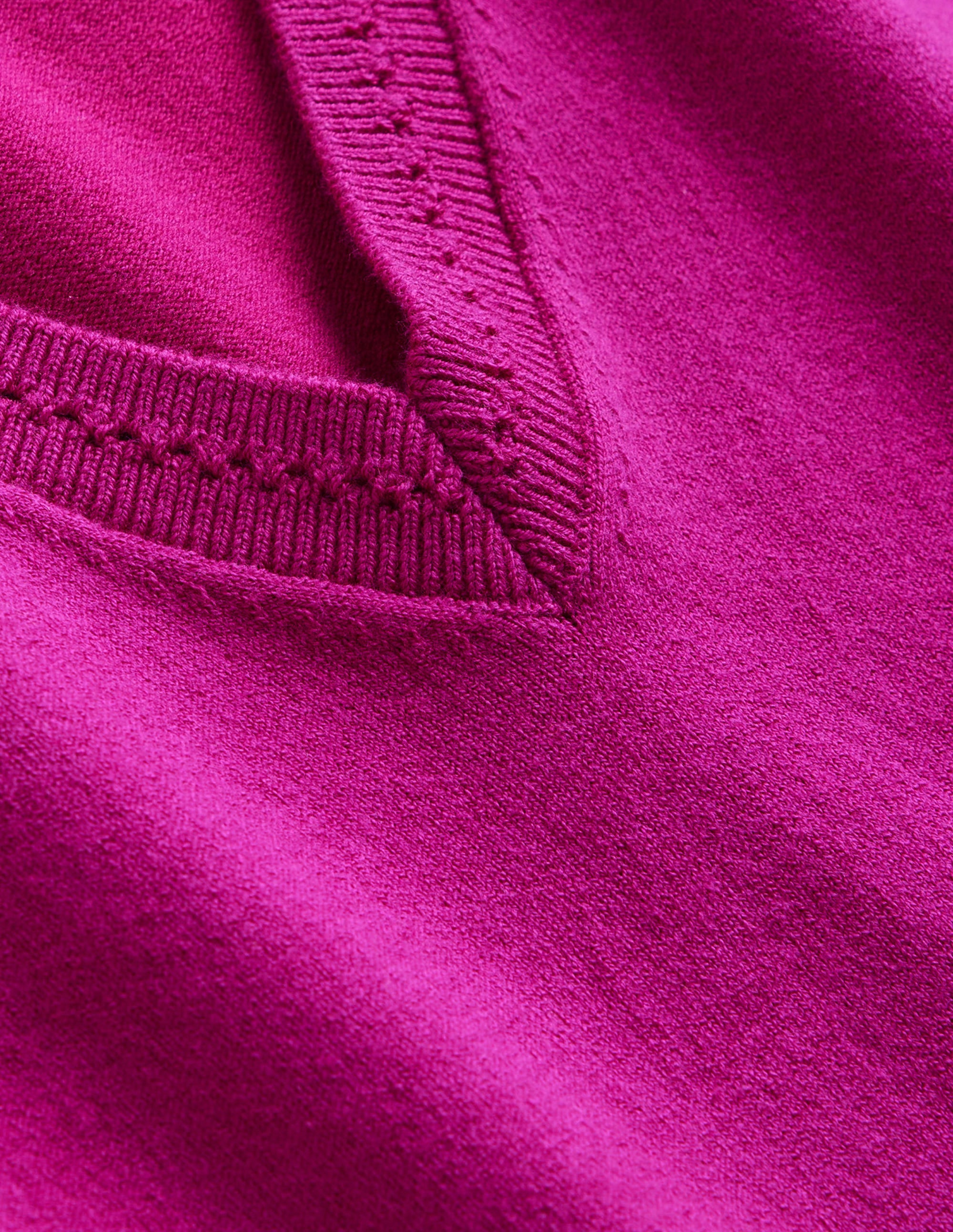 Catriona Cotton V-Neck Tank-Festival Fuchsia - Image 6