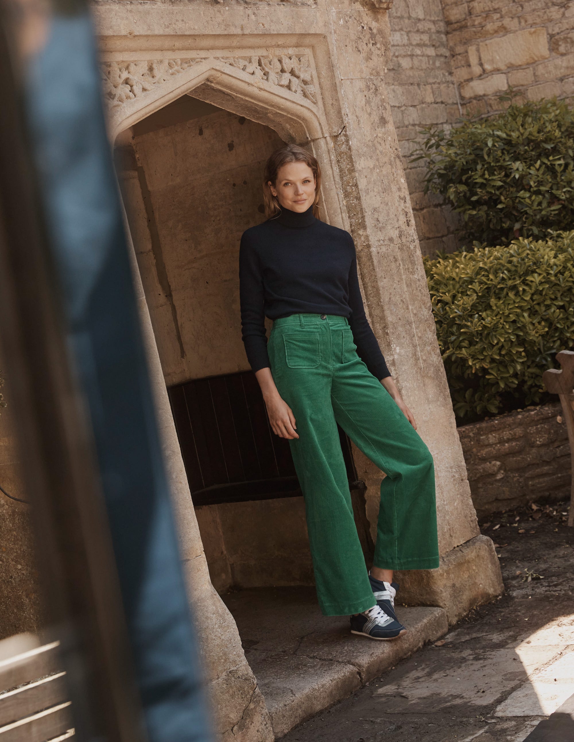 Catriona Roll Neck Jumper-Navy - Image 5