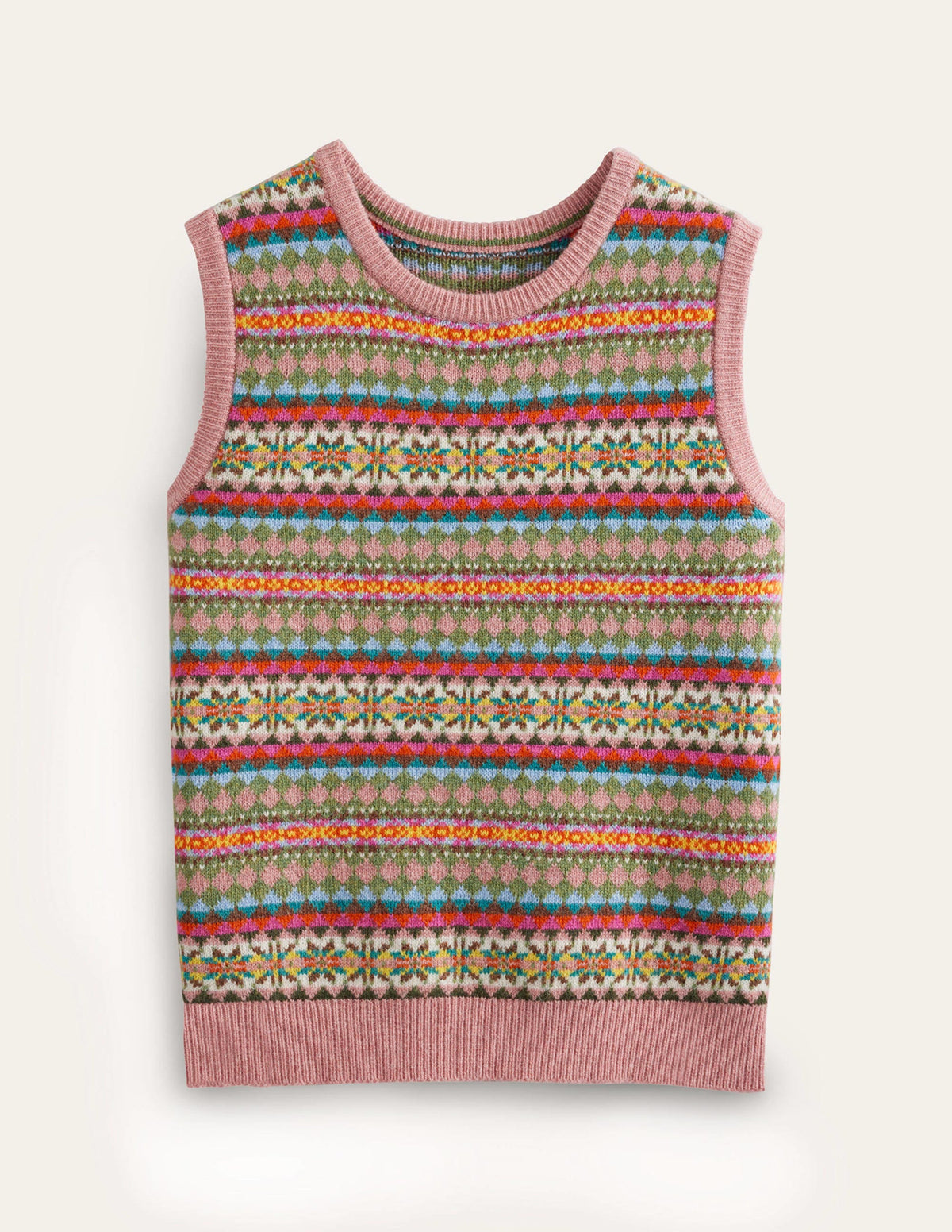 Edie Fair Isle Tank-Heritage - Image 5