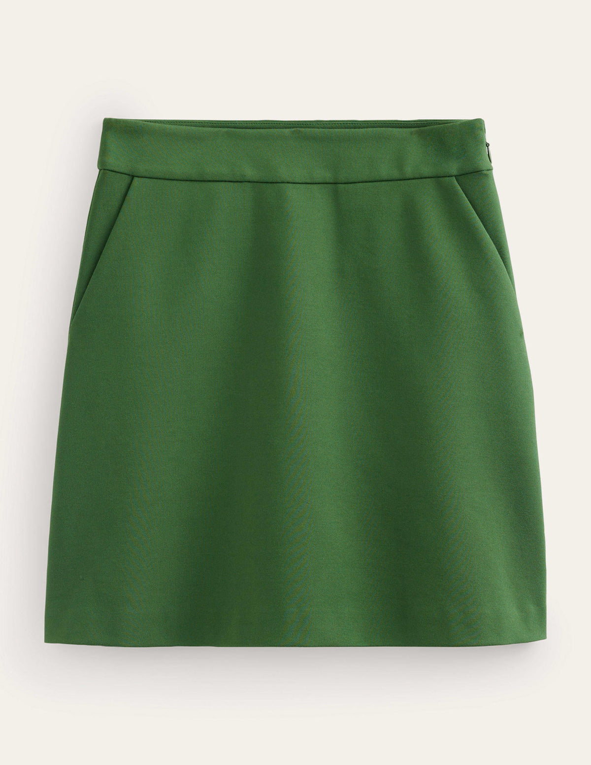 Ponte A-line Mini Skirt-Winter Green - Image 5
