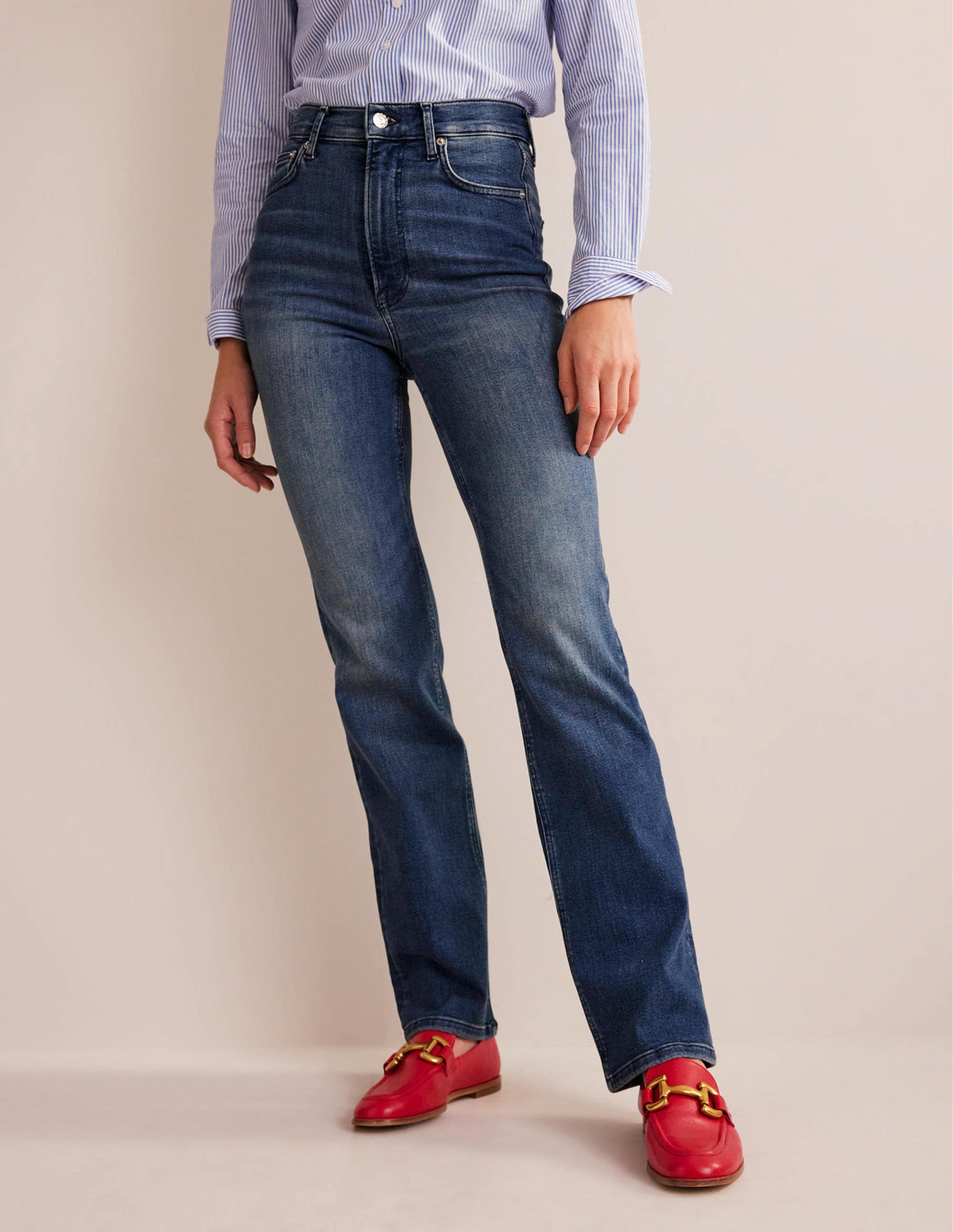 High Rise True Straight Jeans-Authentic Vintage - Image 4