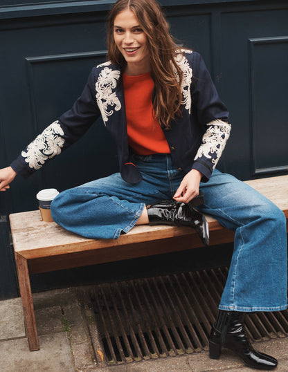 High Rise Wide Leg Jeans-Mid Vintage-6