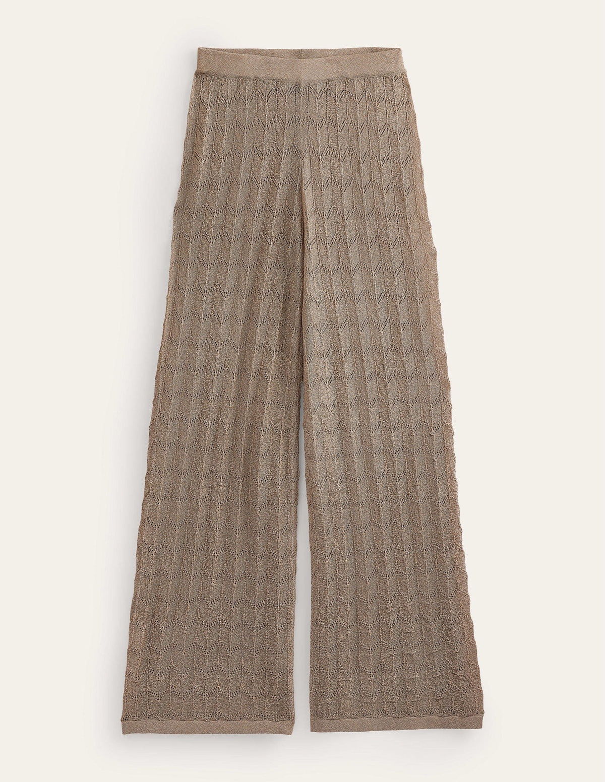 Knitted Beach Trousers-Metallic Stone - Image 5