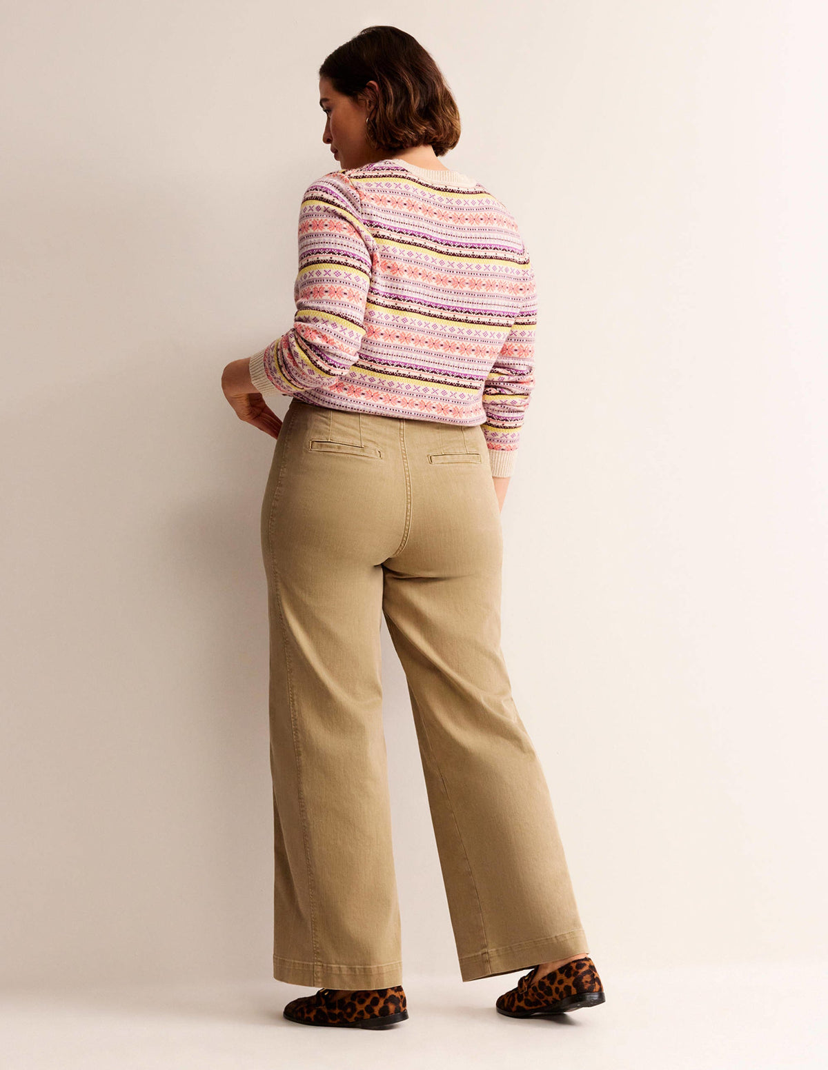 Sailor Wide Leg Trousers-Wheat-7