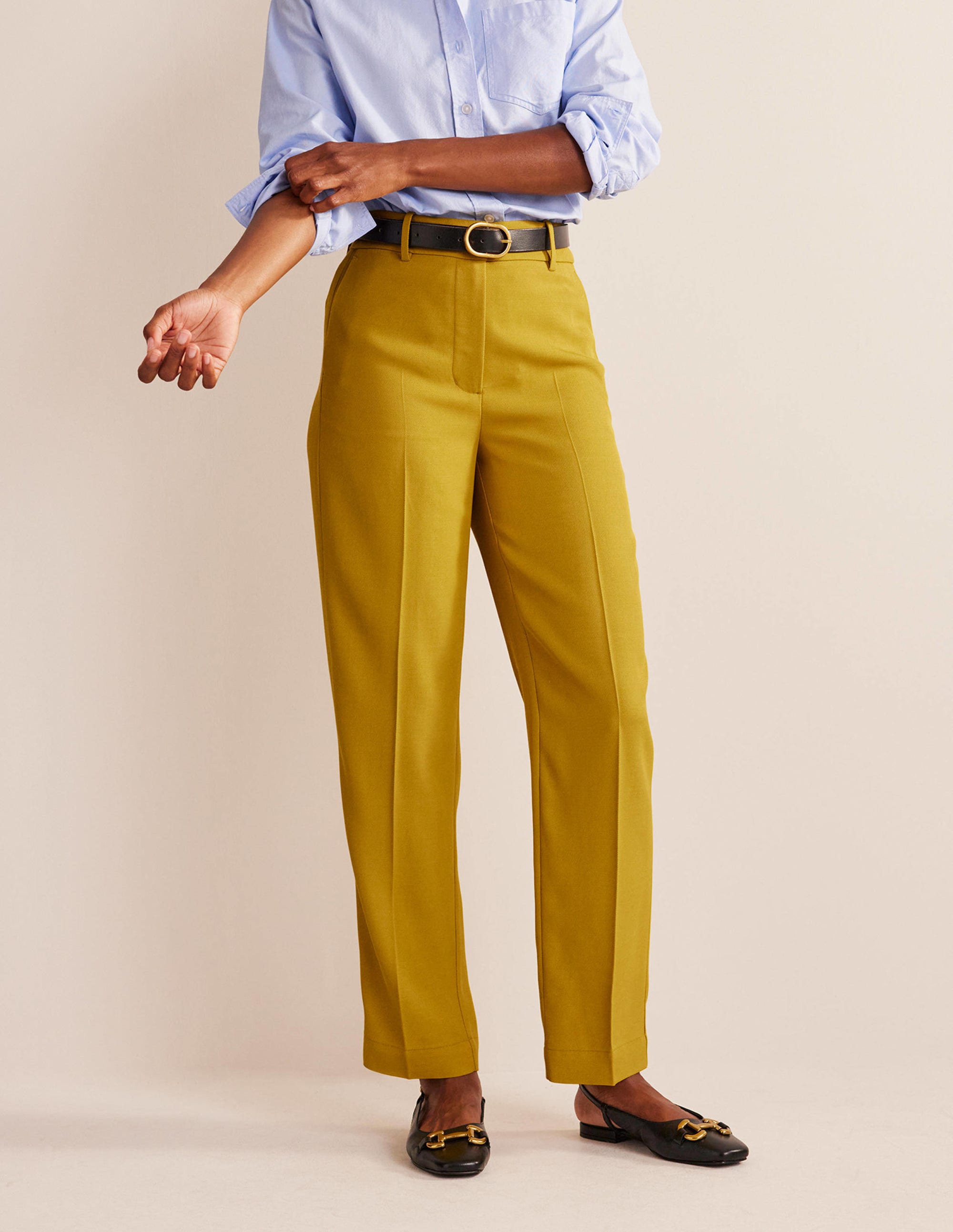 Tailored Tapered Trousers-Citronelle - Image 4