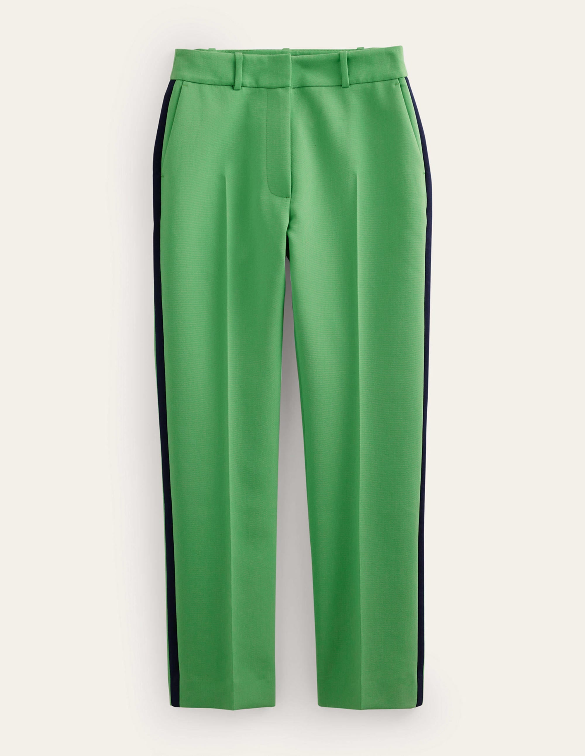 Kew Side Stripe Trousers-Bright green w/side stripe - Image 8