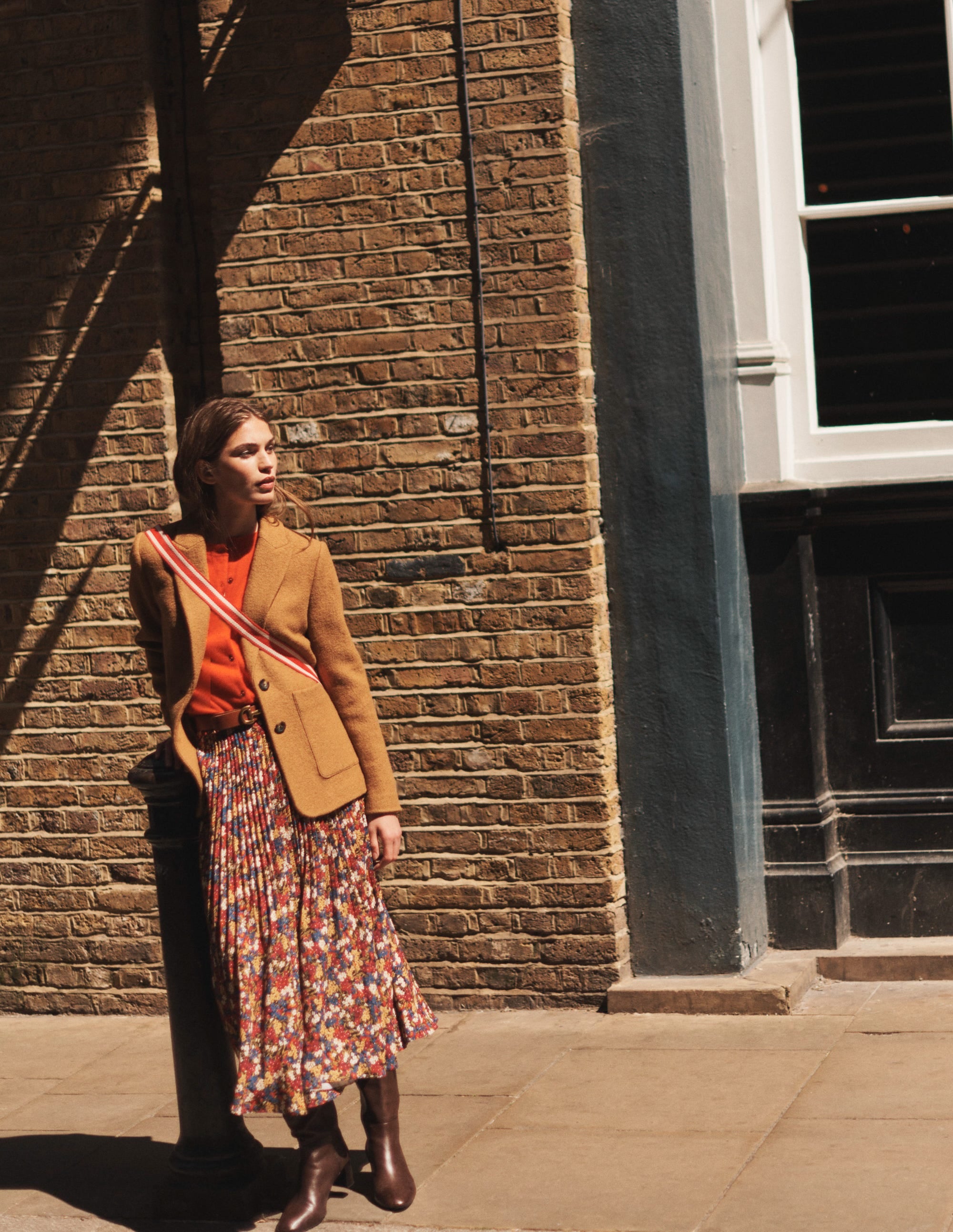 Pleated Midi Skirt-Multi, Botanic Dawn - Image 7