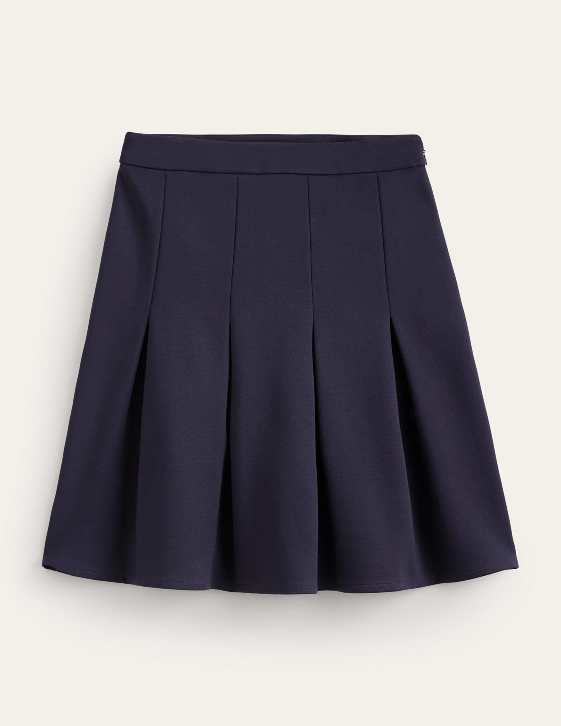 Flippy Ponte Mini Skirt-Navy-6