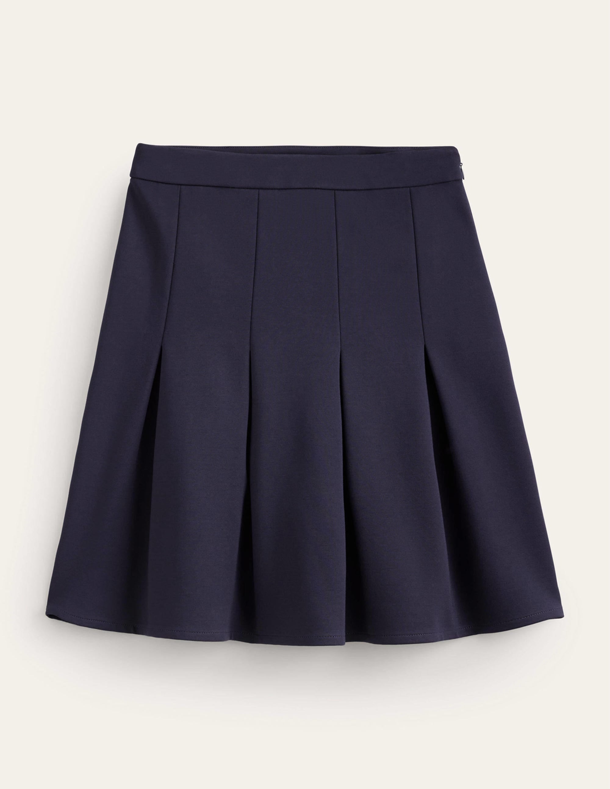 Flippy Ponte Mini Skirt-Navy - Image 6