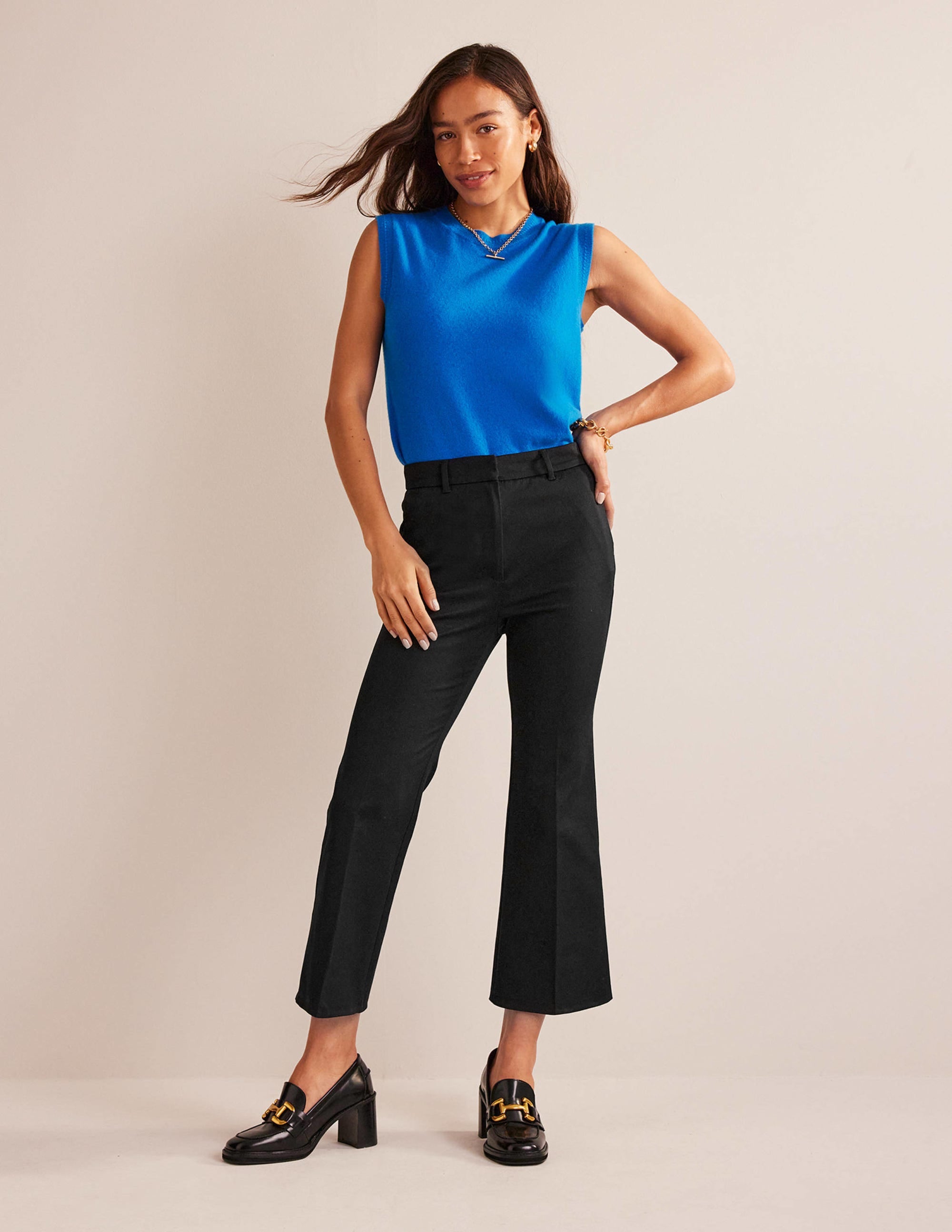 Chelsea Bi-stretch Trousers-Black - Image 5