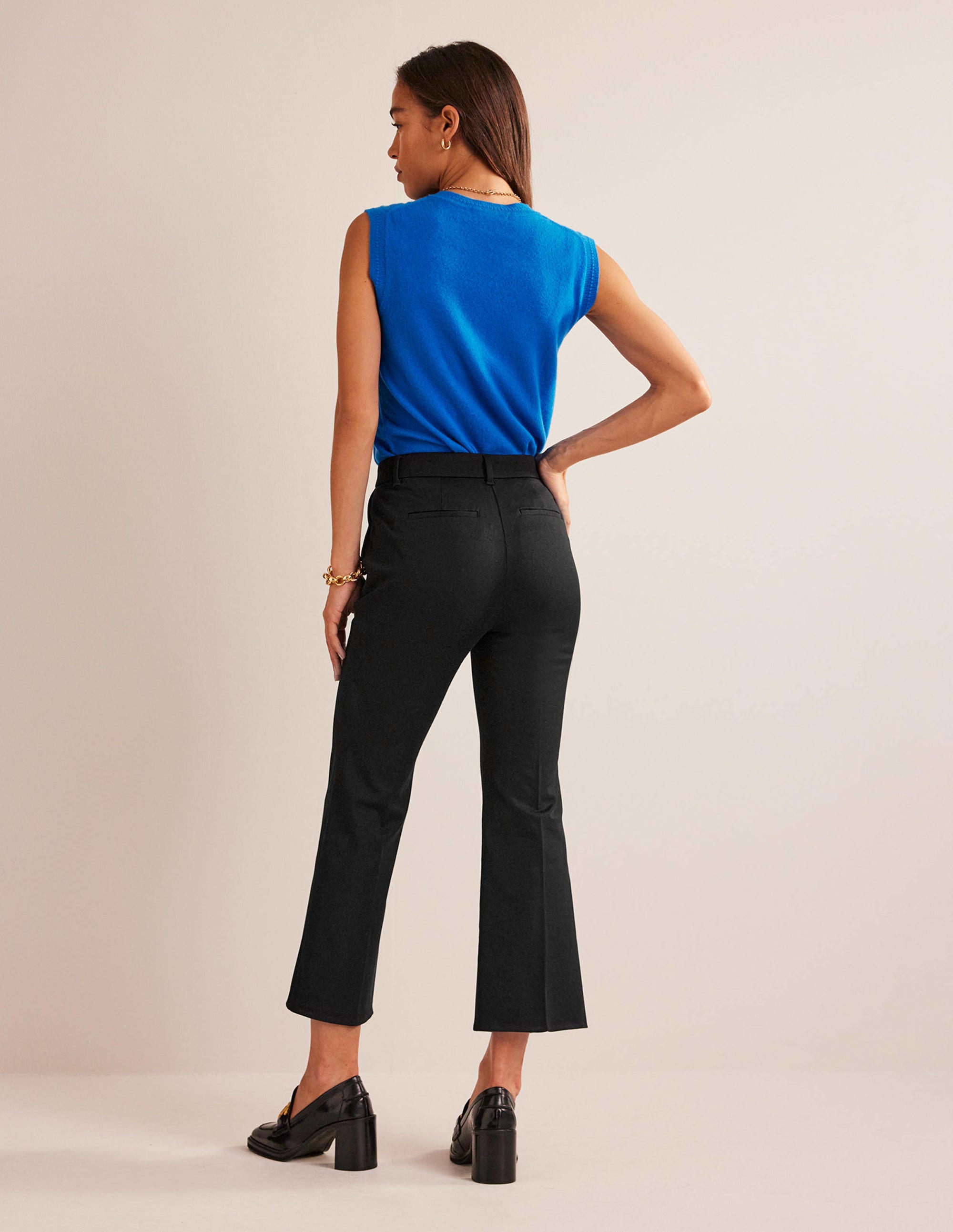 Chelsea Bi-stretch Trousers-Black - Image 6