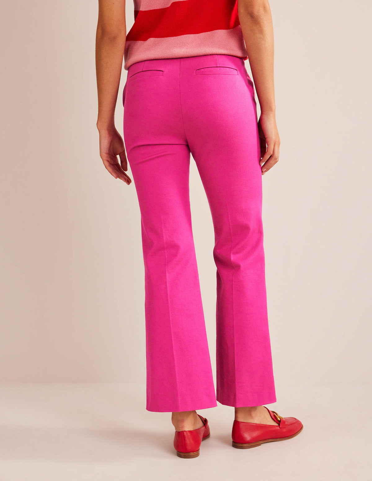 Chelsea Bi-stretch Trousers-Magenta - Image 3
