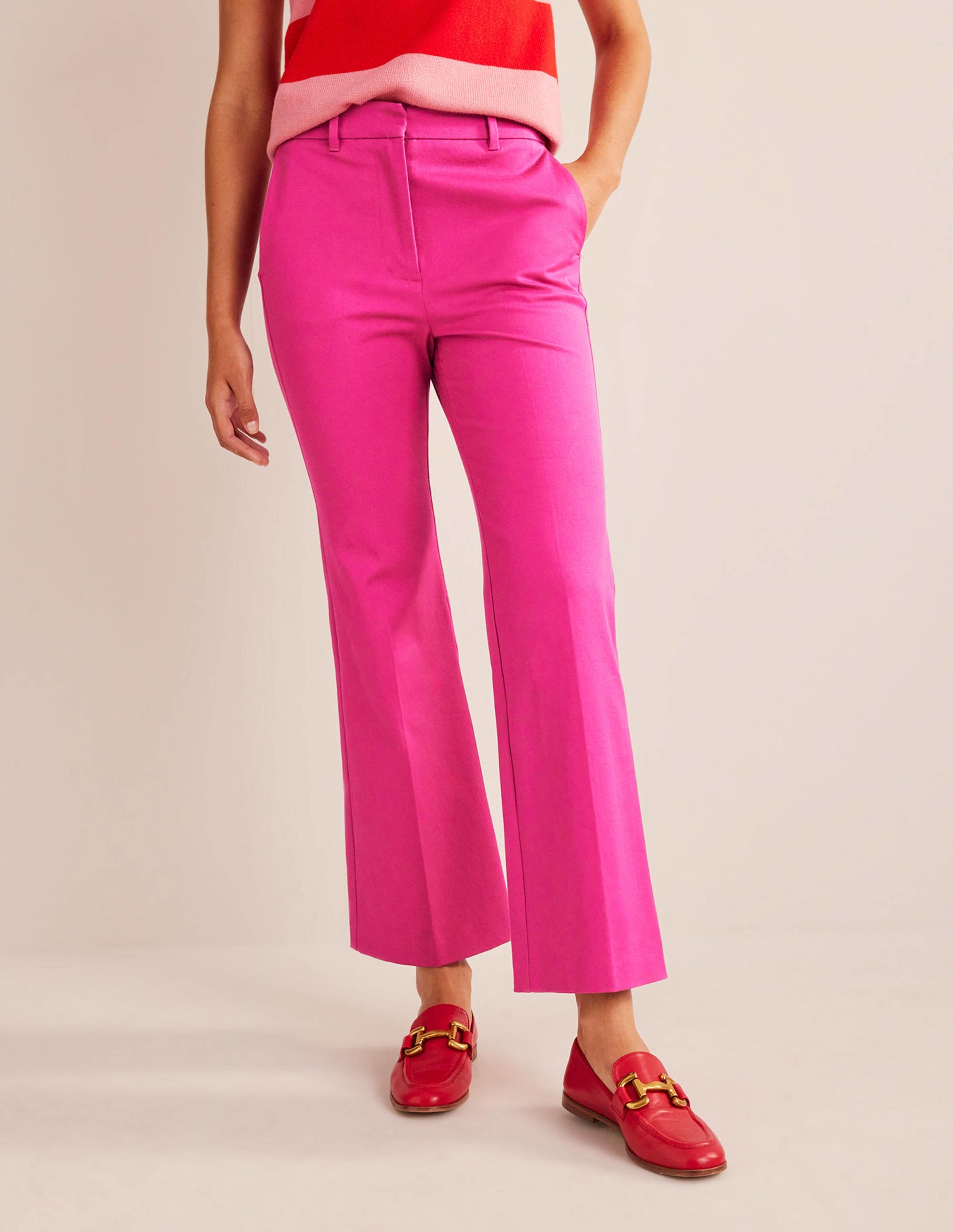 Chelsea Bi-stretch Trousers-Magenta - Image 4