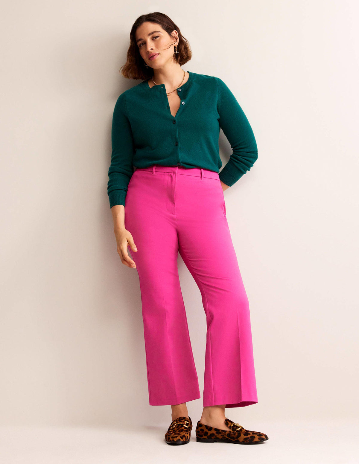 Chelsea Bi-stretch Trousers-Magenta - Image 5