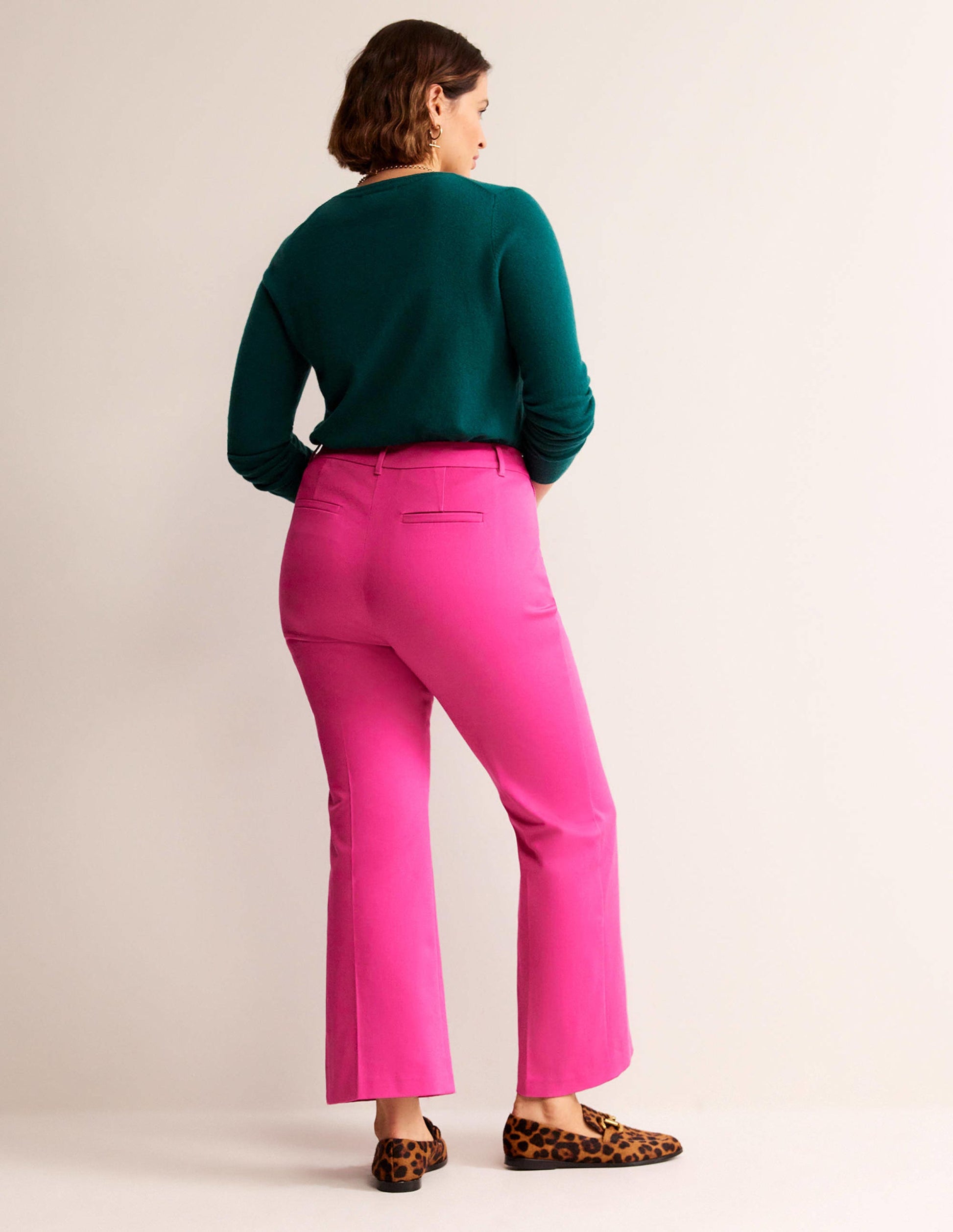 Chelsea Bi-stretch Trousers-Magenta-6