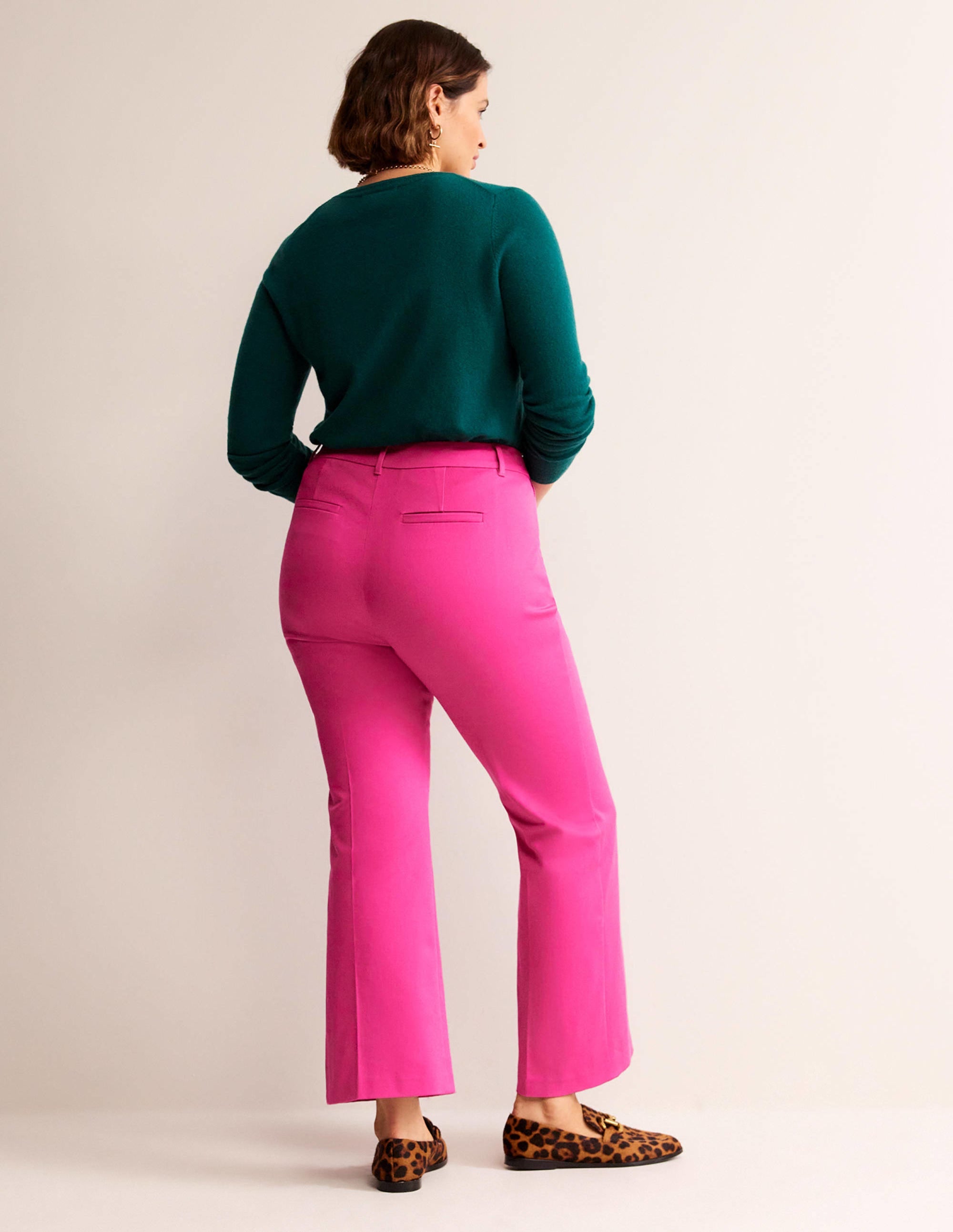 Chelsea Bi-stretch Trousers-Magenta - Image 6