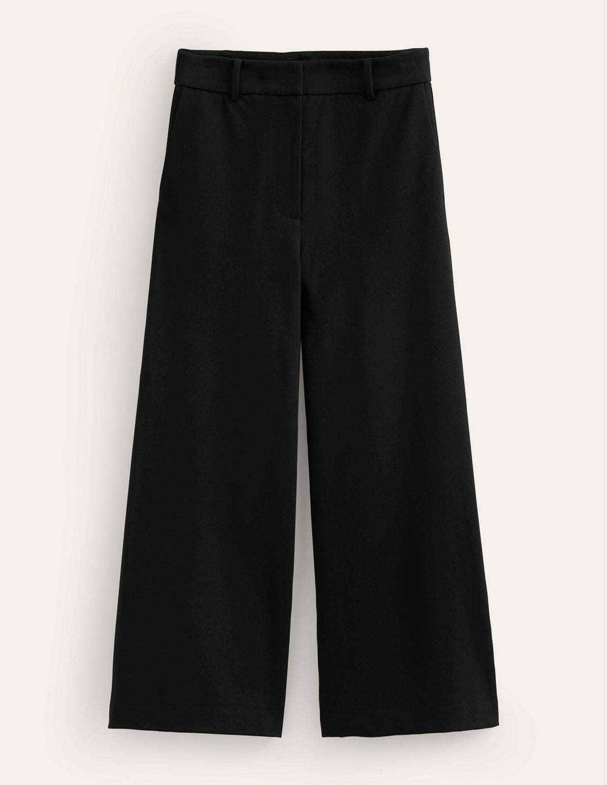 Wide-Leg Ponte Culottes-Black - Image 5