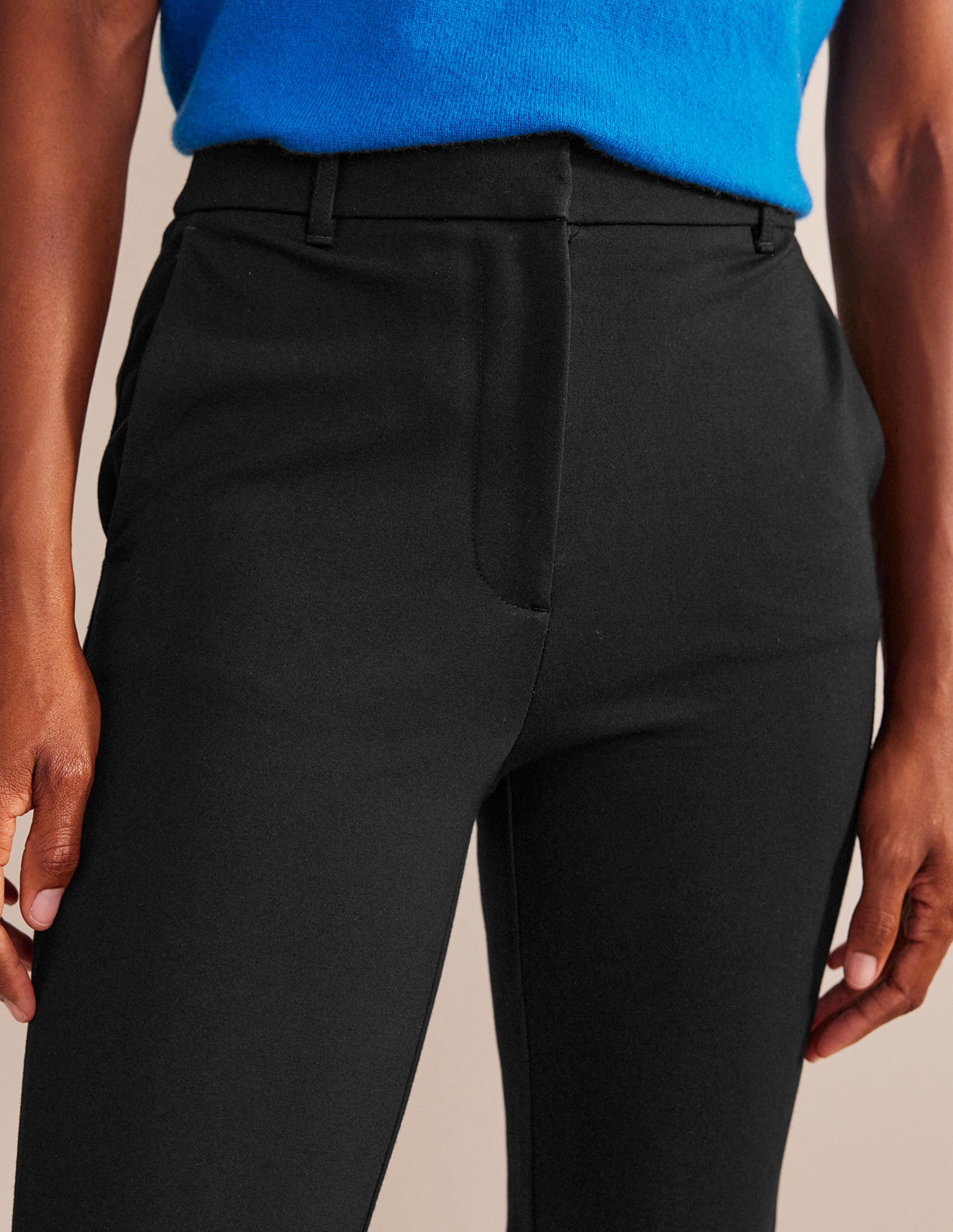 Highgate Ponte Trousers-Black - Image 5