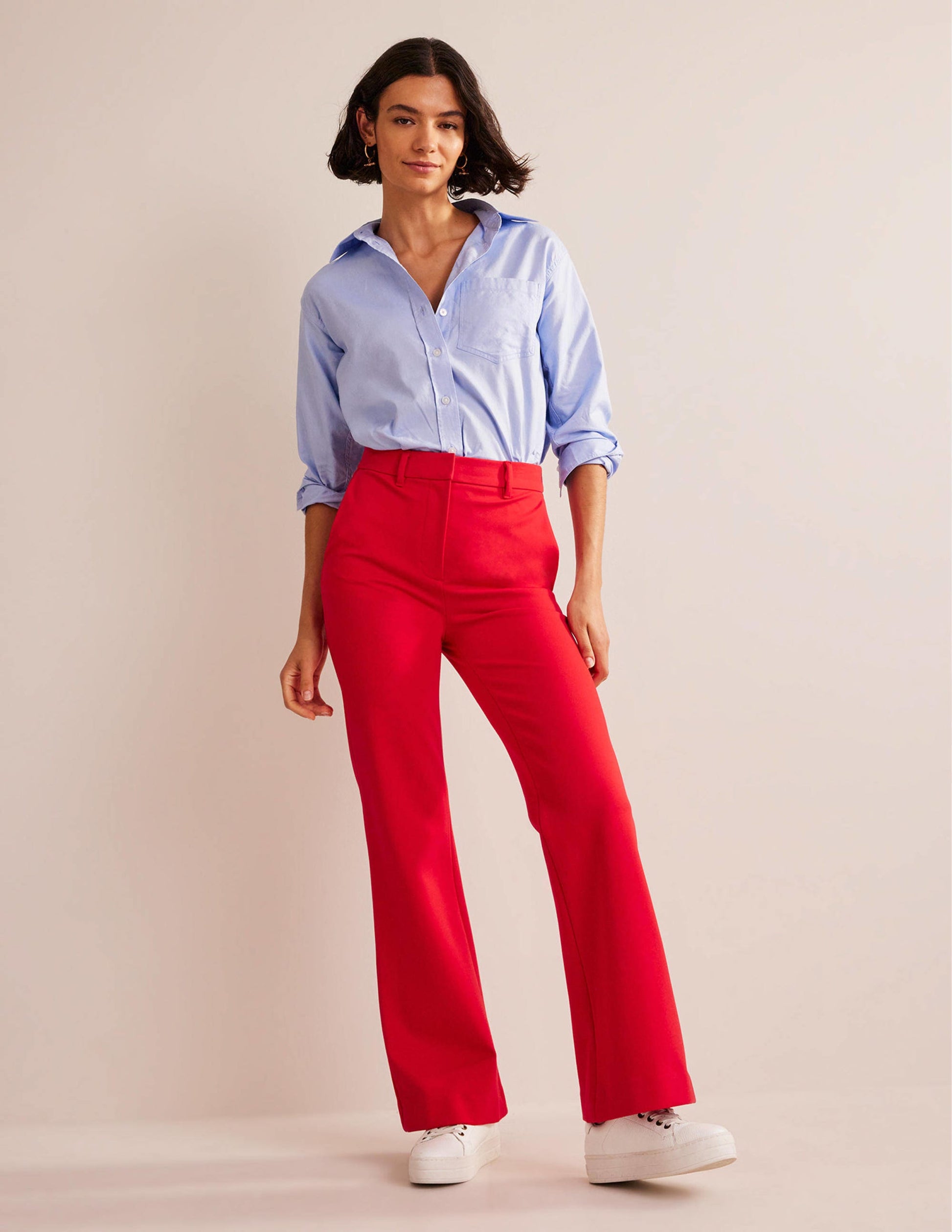 Brompton Ponte Trousers-Hot Pepper-1