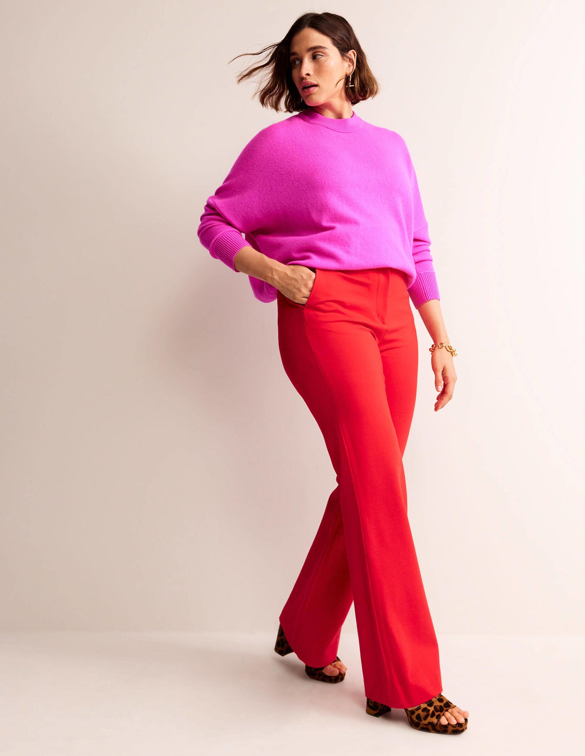 Brompton Ponte Trousers-Hot Pepper-5