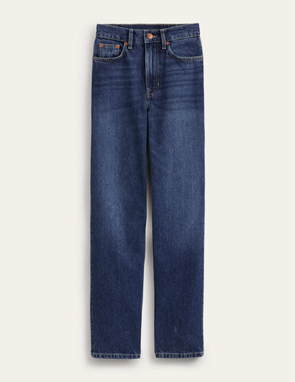 Mid Rise Tapered Jeans-Dark Vintage-7