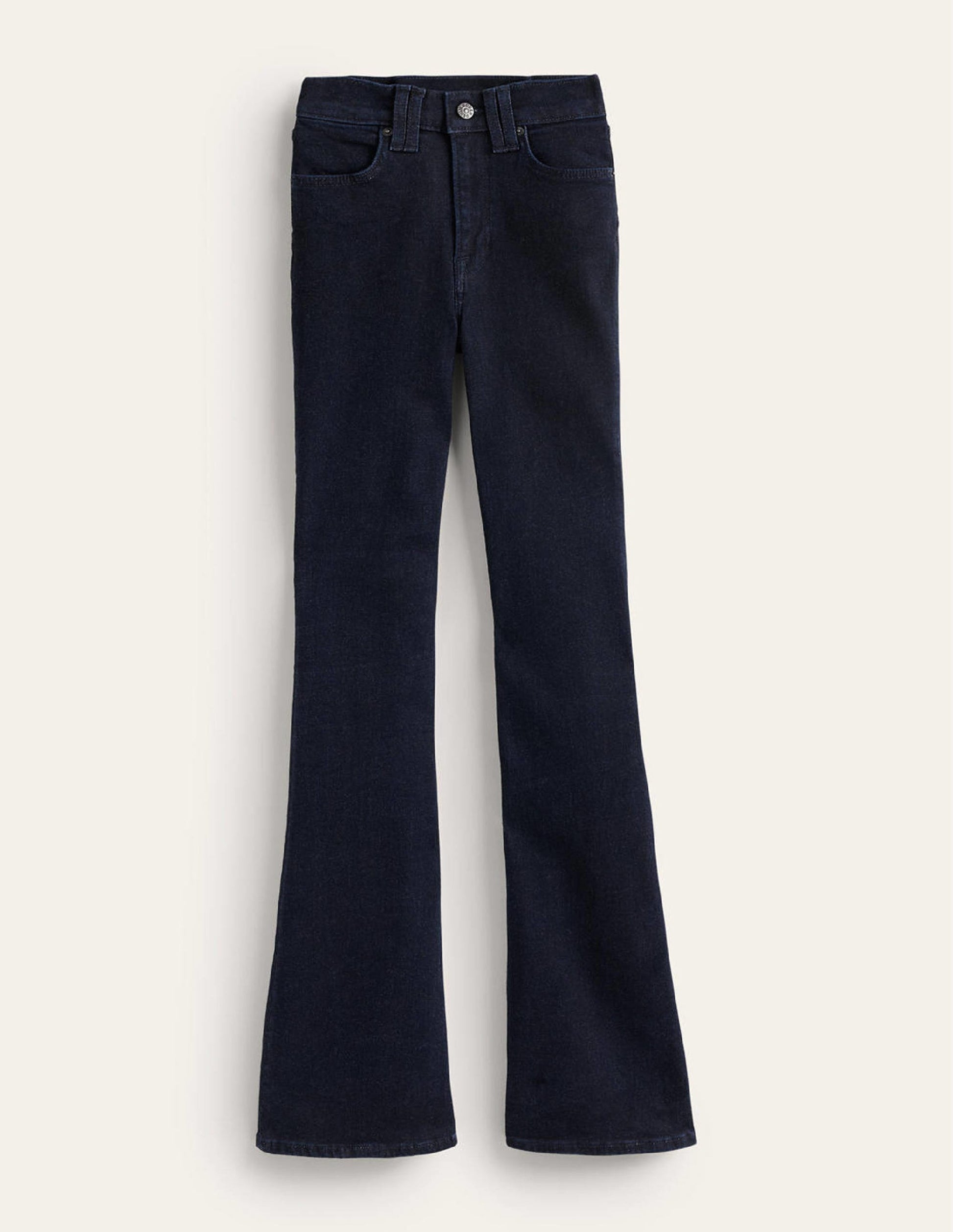 Mid Rise Slim Flare Jeans-Indigo Rinse-6