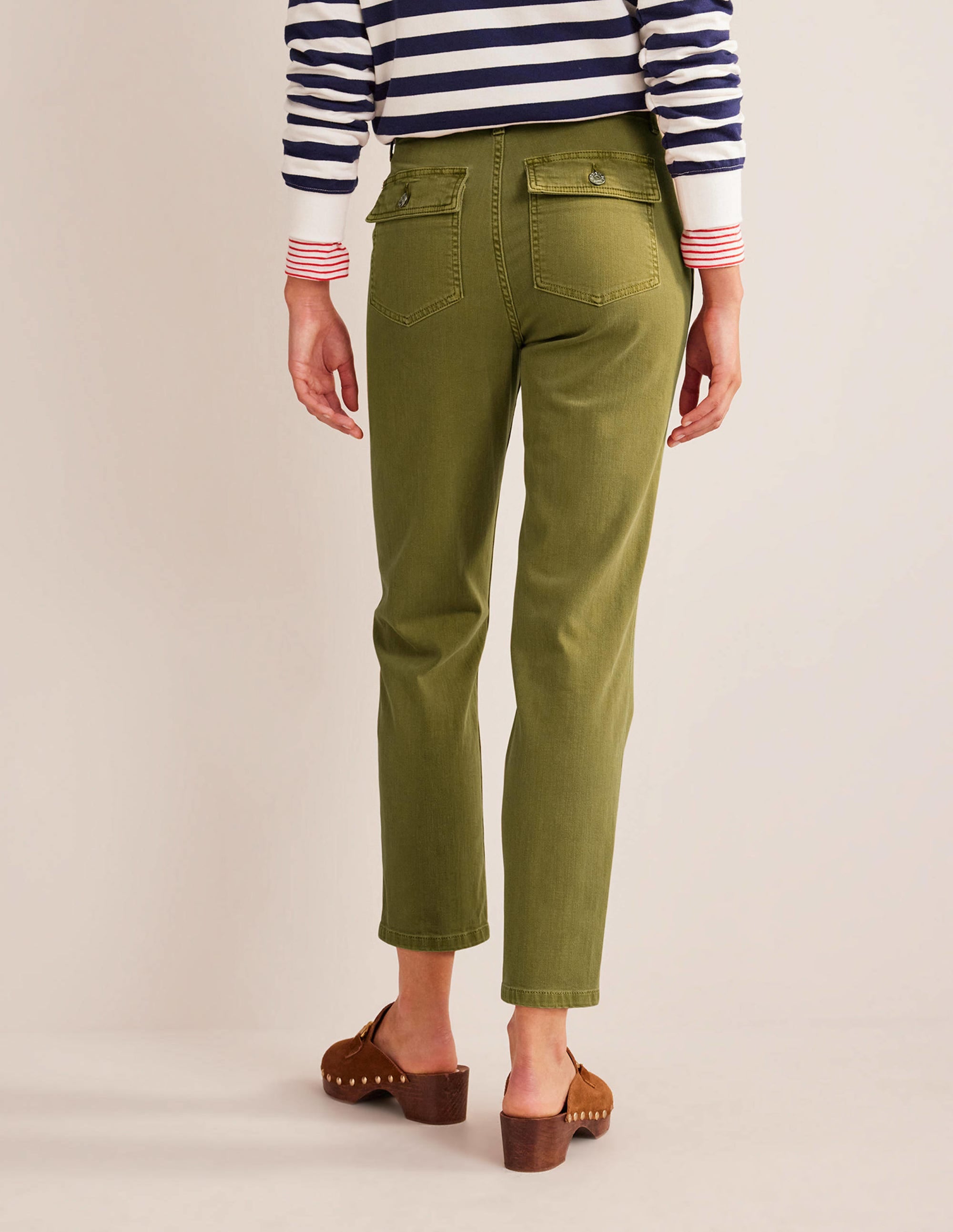 Kensington Casual Trousers-Khaki - Image 3