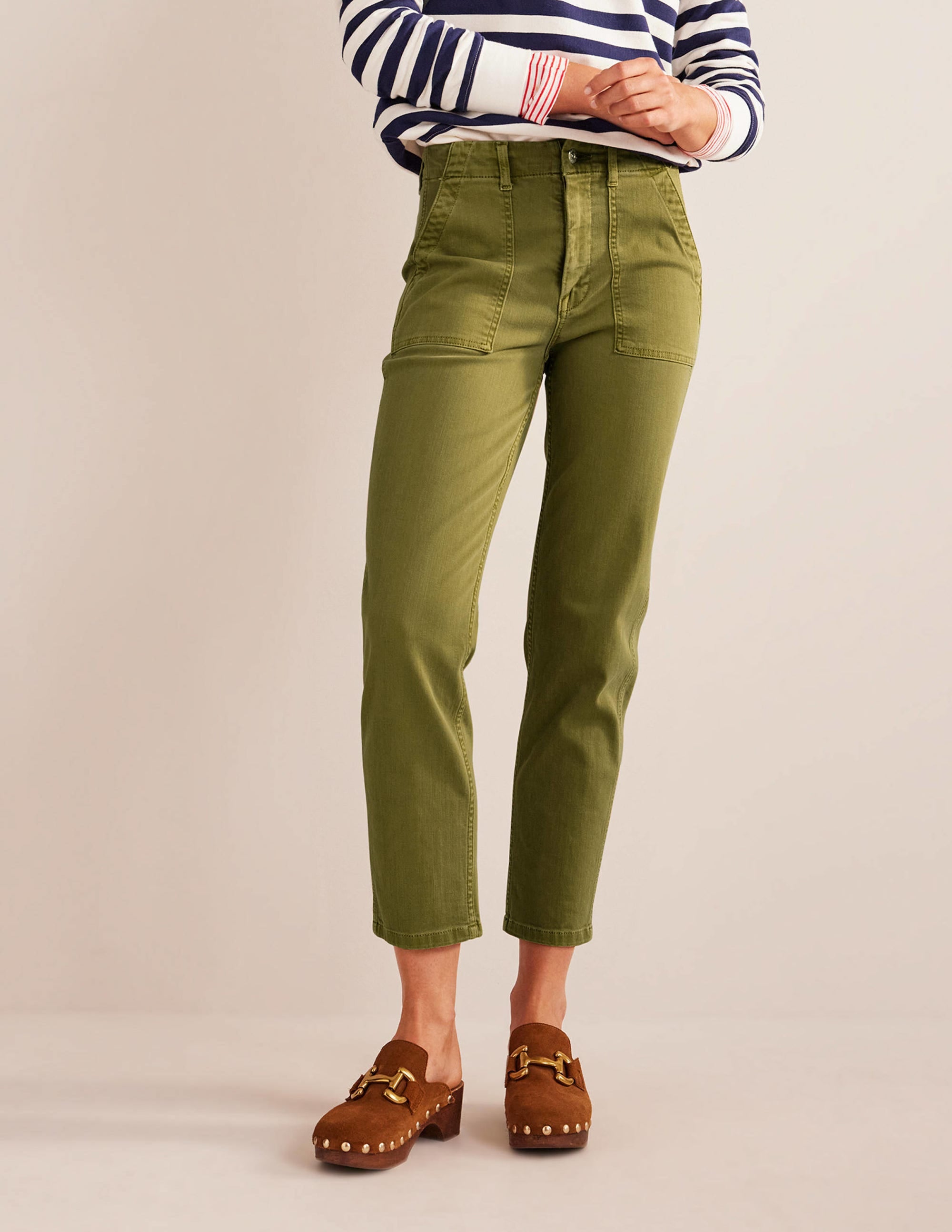 Kensington Casual Trousers-Khaki - Image 4