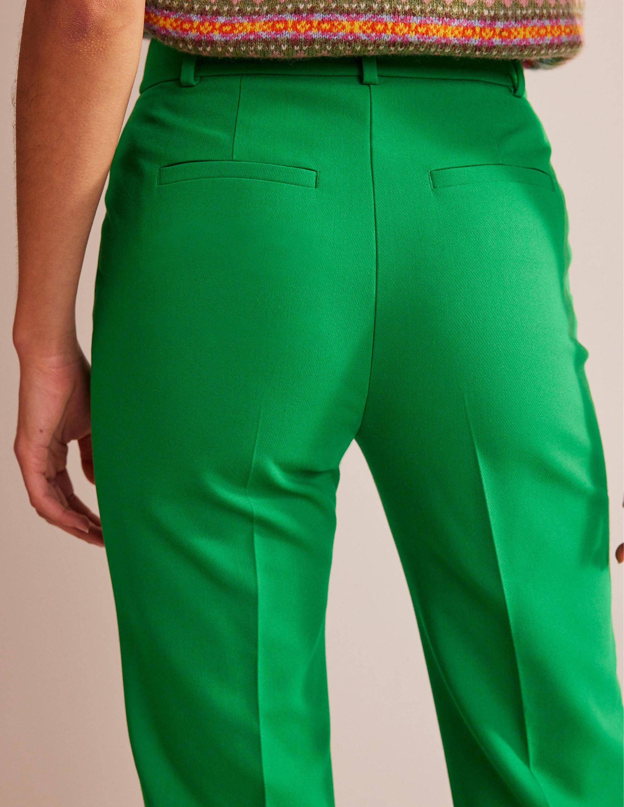 Kew Tailored Trouser-Rich Emerald - Image 2