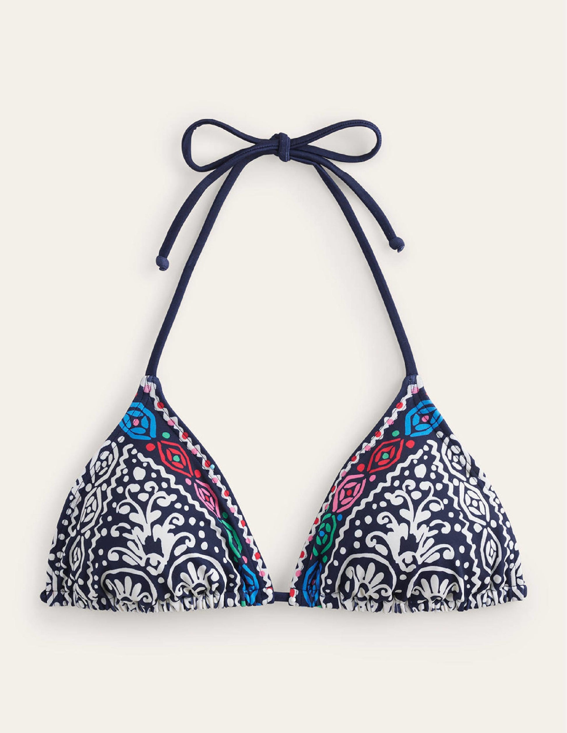 Symi String Bikini Top-Midnight, Kurbits Floral-5