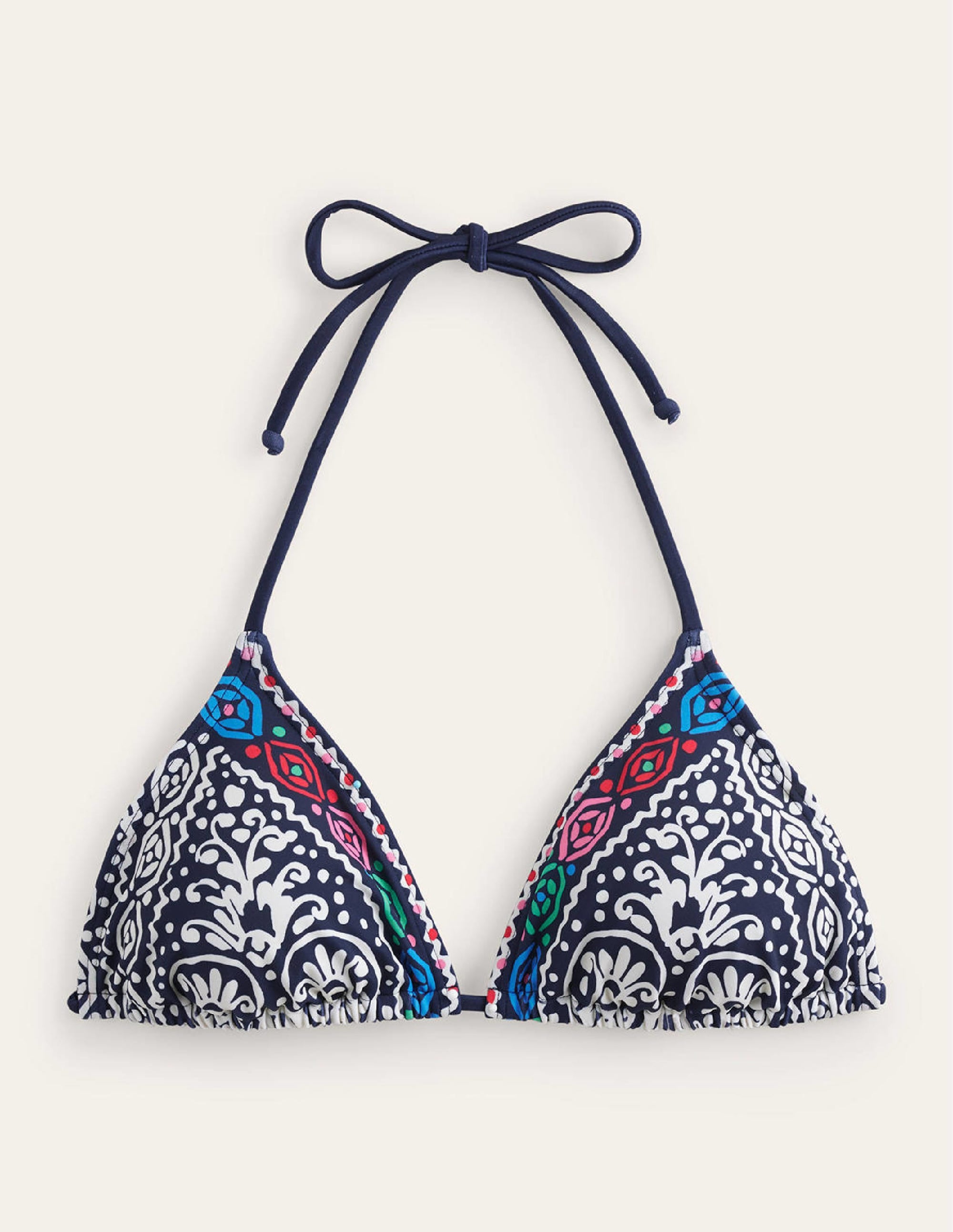 Symi String Bikini Top-Midnight, Kurbits Floral - Image 5
