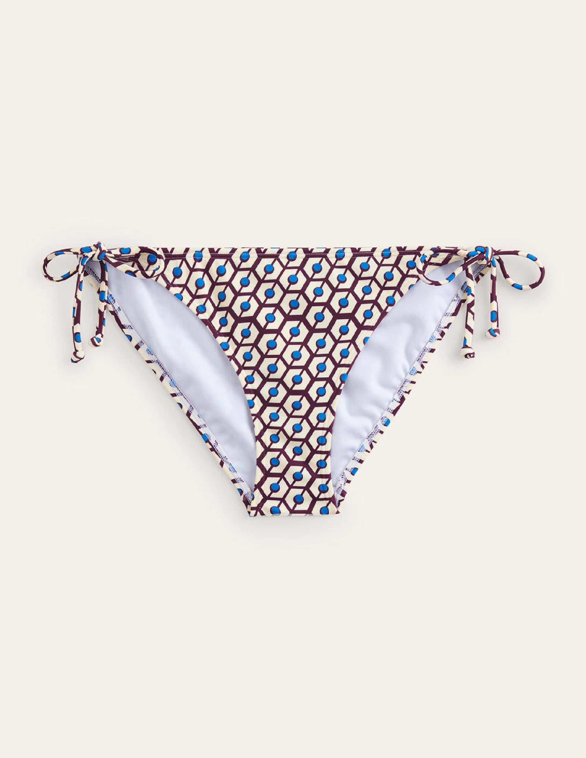 Symi String Bikini Bottoms-Dark Burgundy, Reverie-5