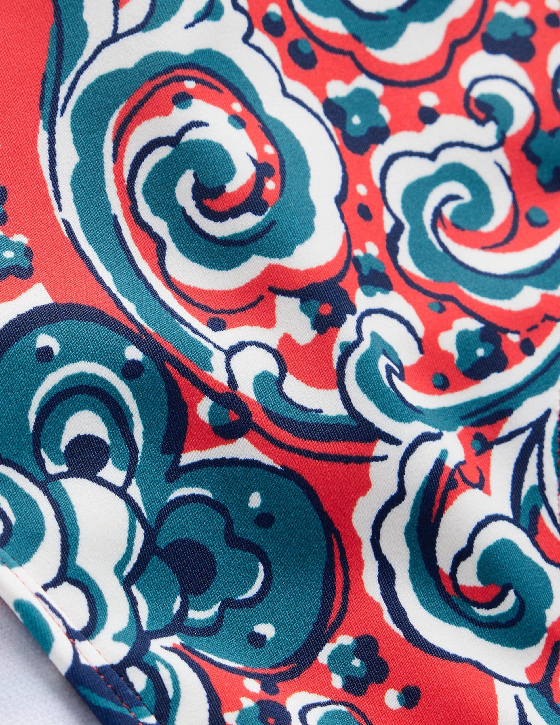 Classic Bikini Bottoms-Dahlia Red, Botanic Terrace-6