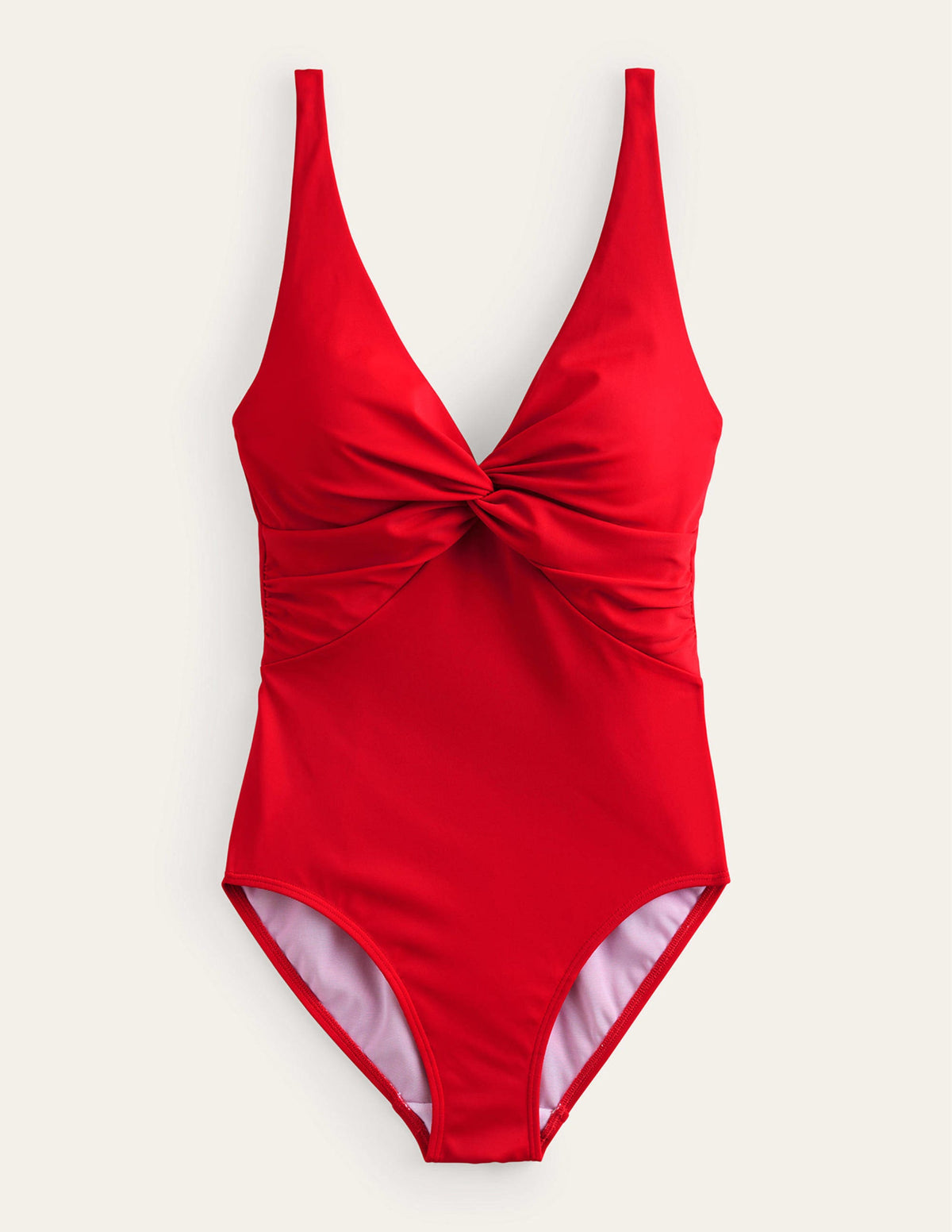 Twist Classic Swimsuit-Red-5