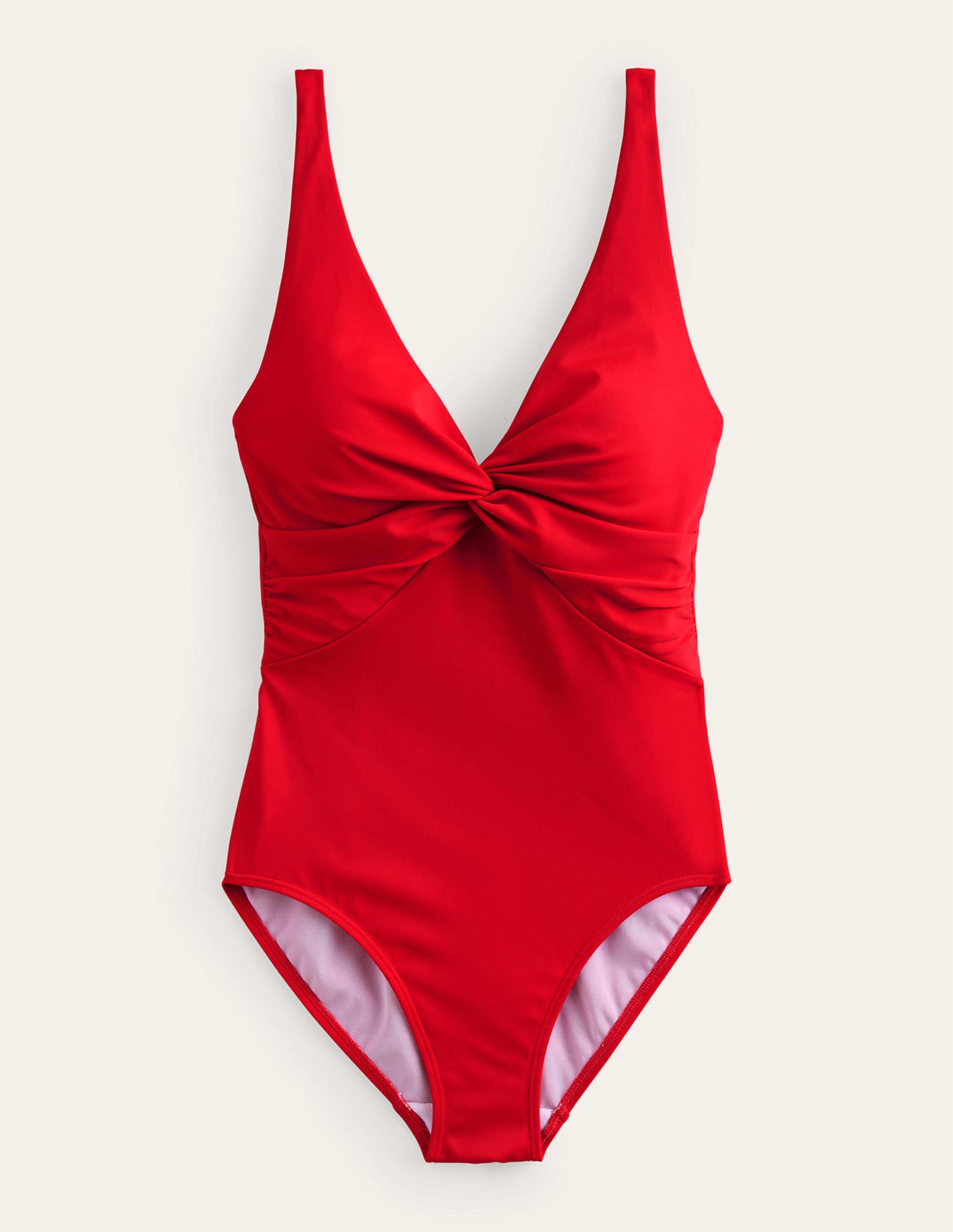 Twist Classic Swimsuit-Red - Image 5