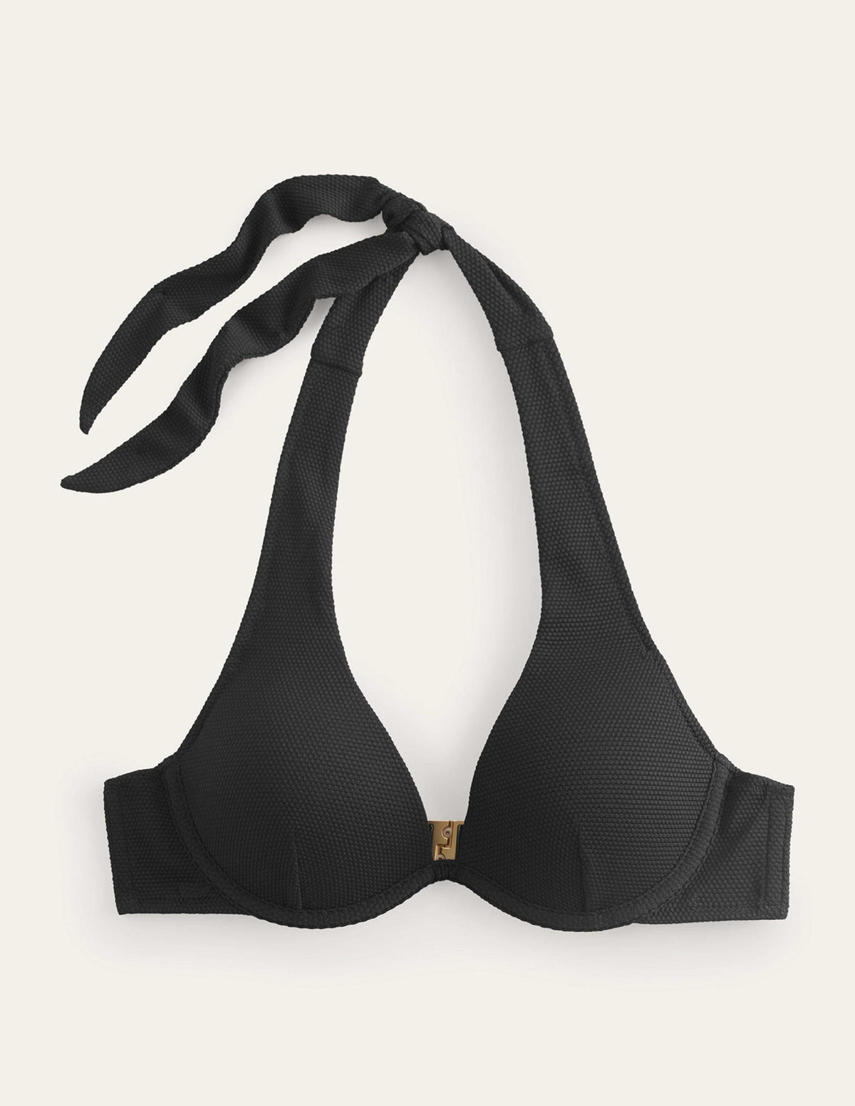 Enhancer Underwired Bikini Top-Black Honeycomb - Image 5