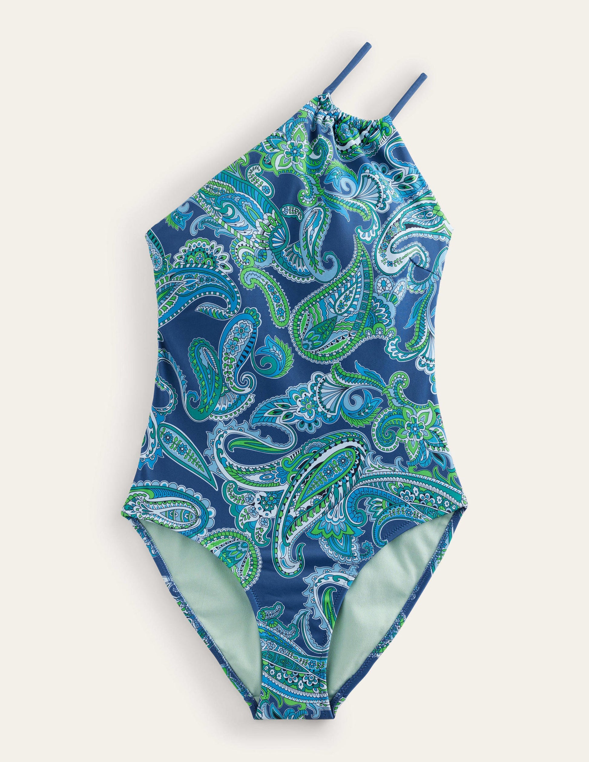 One-Shoulder String Swimsuit-Globe, Paradise Pop-7