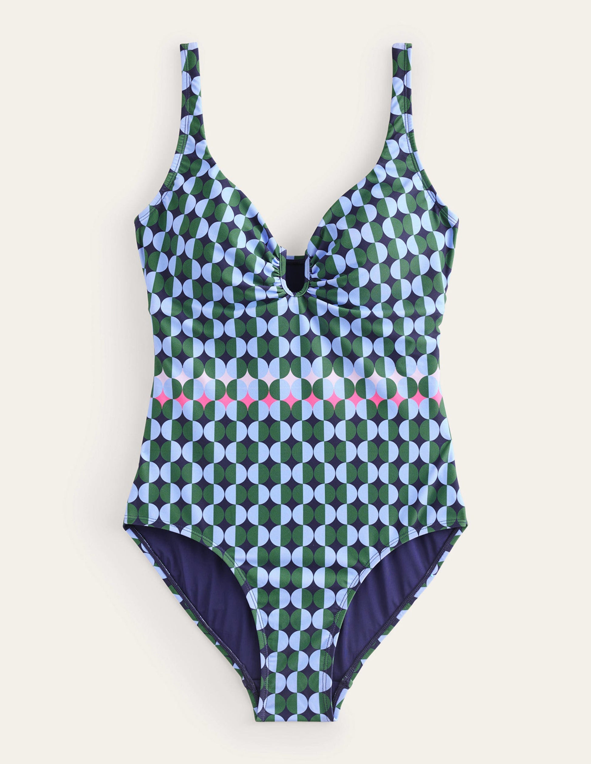 U-Bar Swimsuit-Cornflower, Multi Geo-7