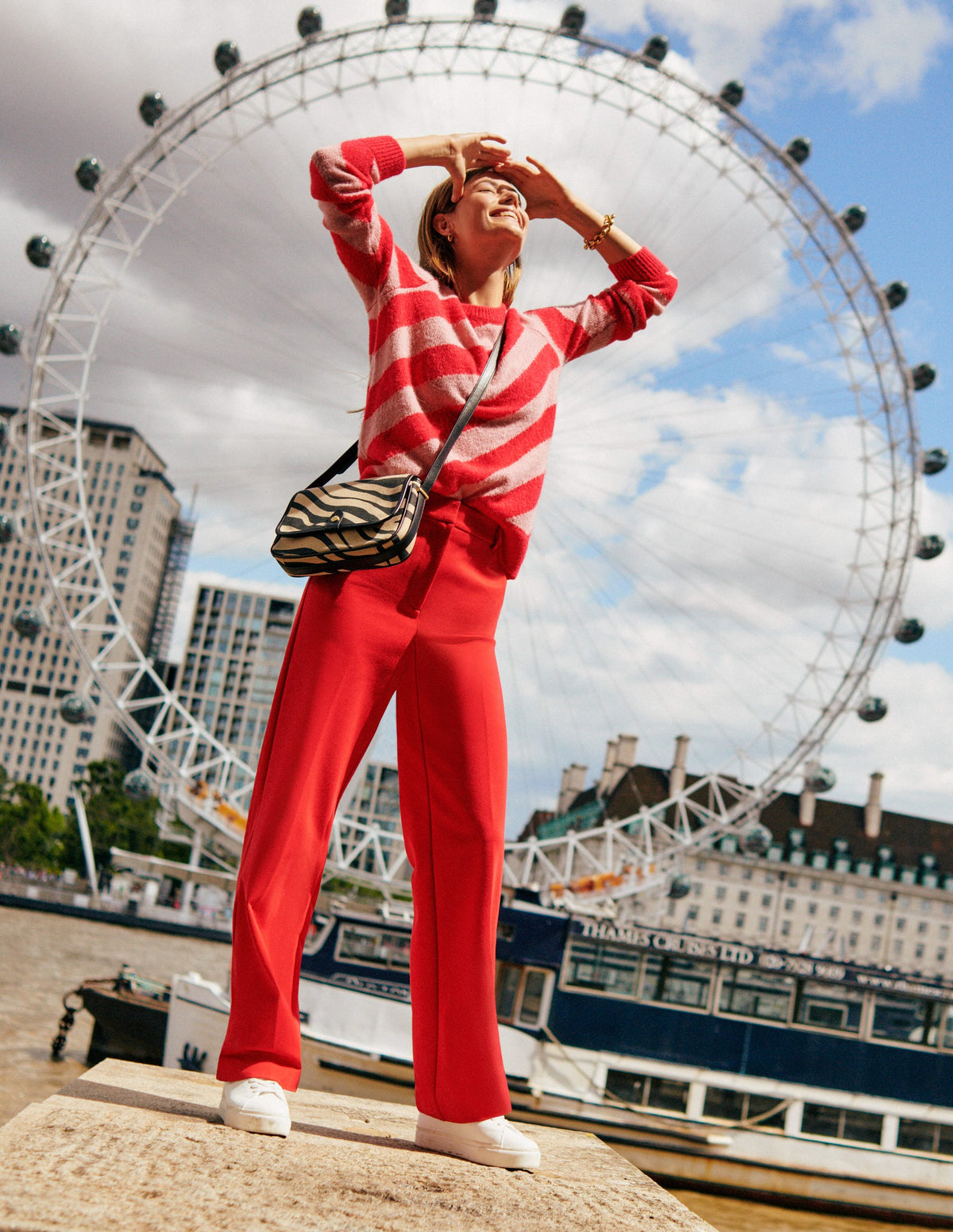 Westbourne Ponte Trousers-Hot Pepper - Image 7
