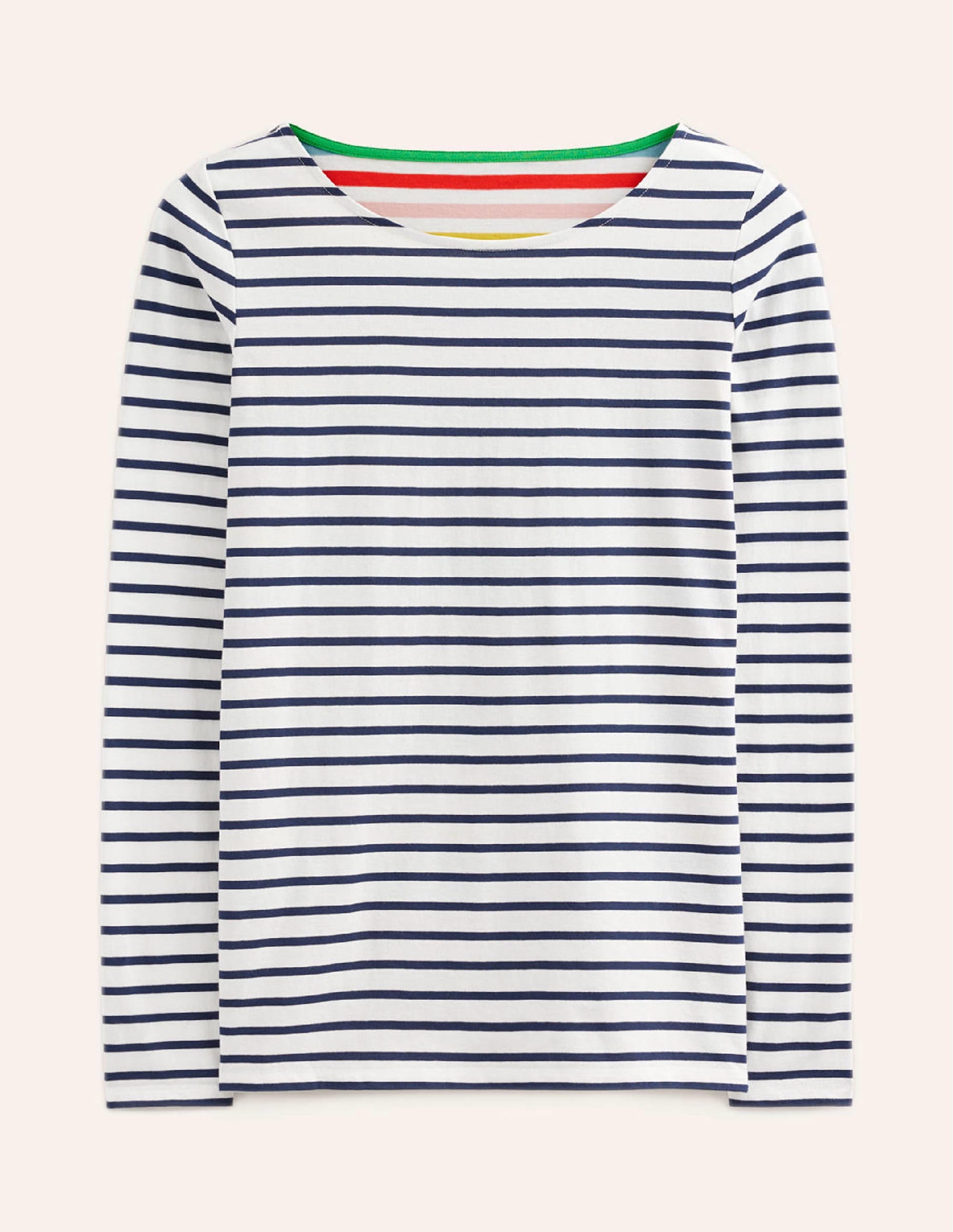 Ella Long Sleeve Breton-Rainbow Multistripe - Image 5