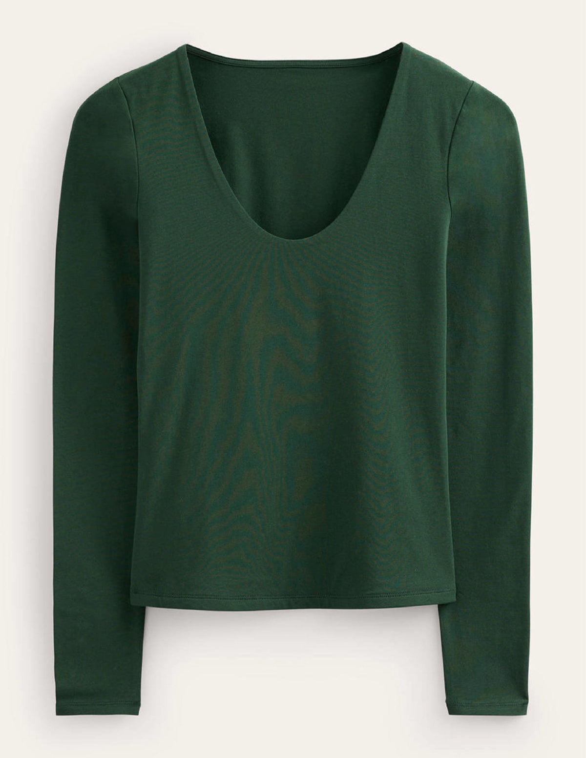 Double Layer Scoop Neck Top-Chatsworth Green-5