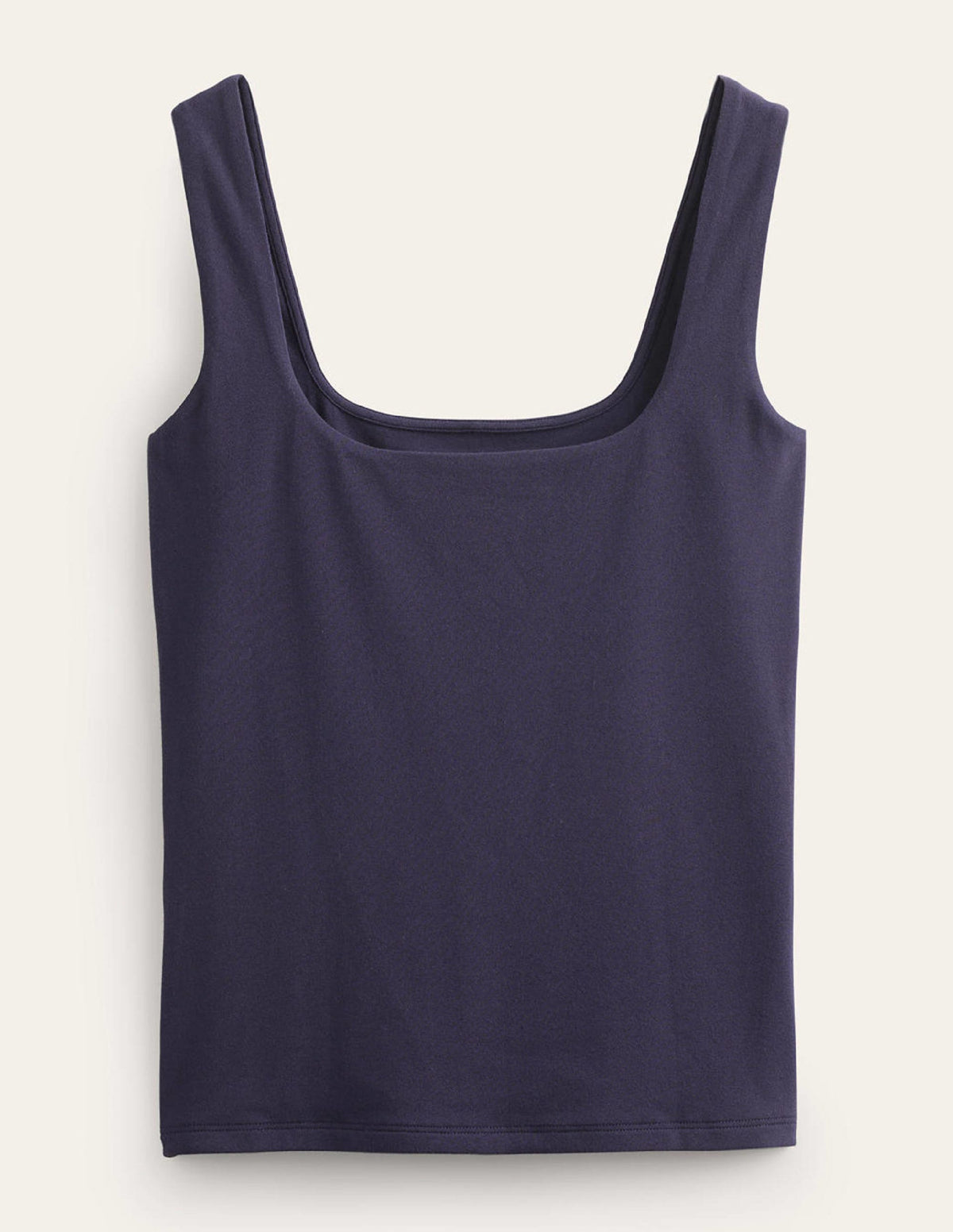 Double Layer Square Neck Vest-Navy - Image 5