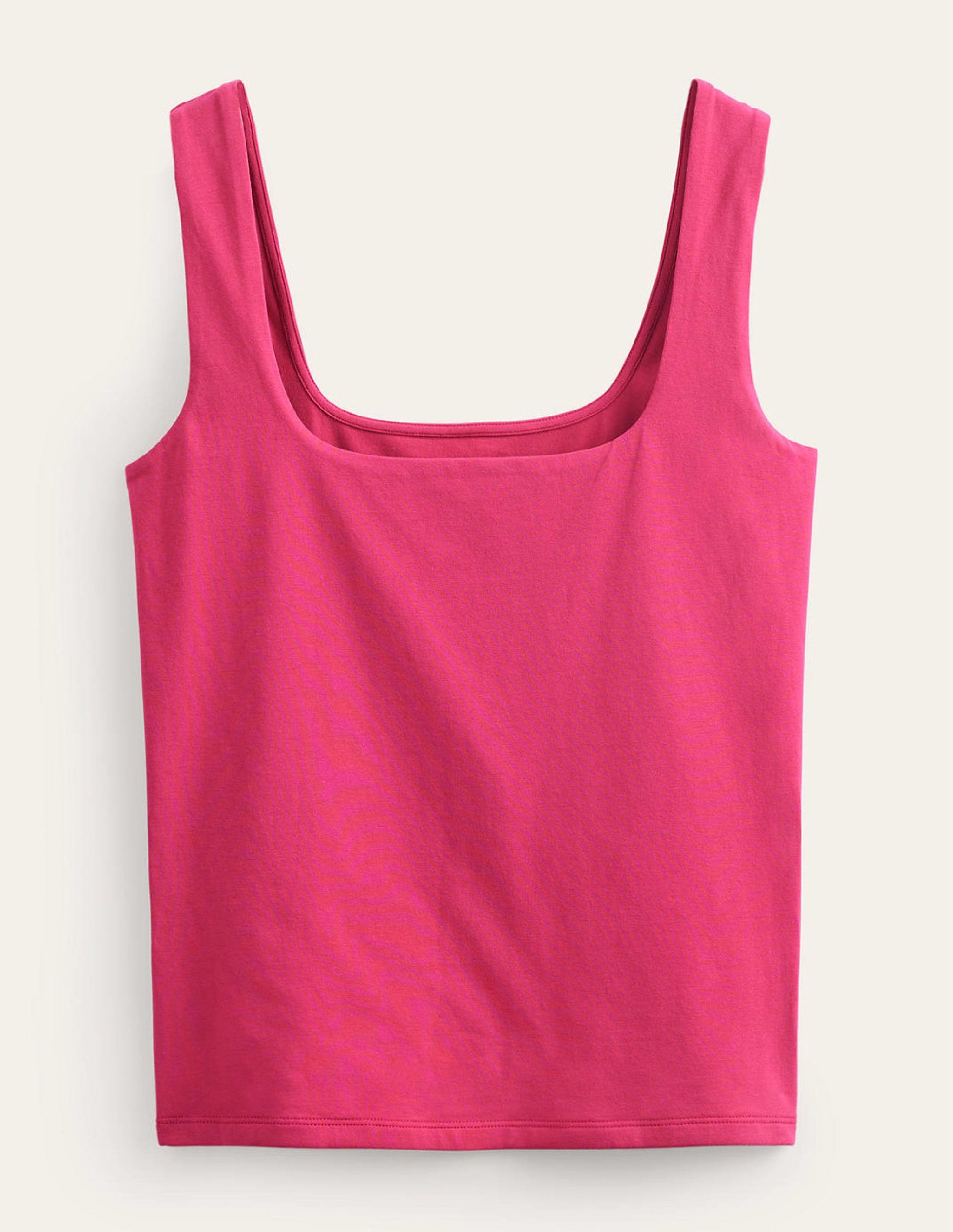 Double Layer Square Neck Vest-Warm Cranberry-5