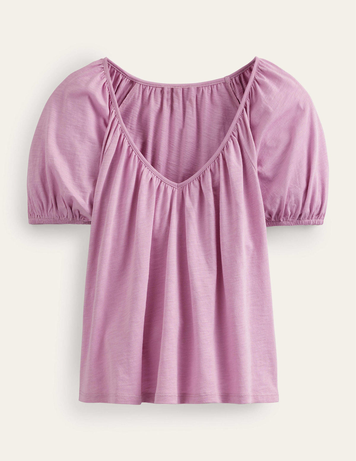 V-Neck Jersey Swing Top-Soft Lavender - Image 5