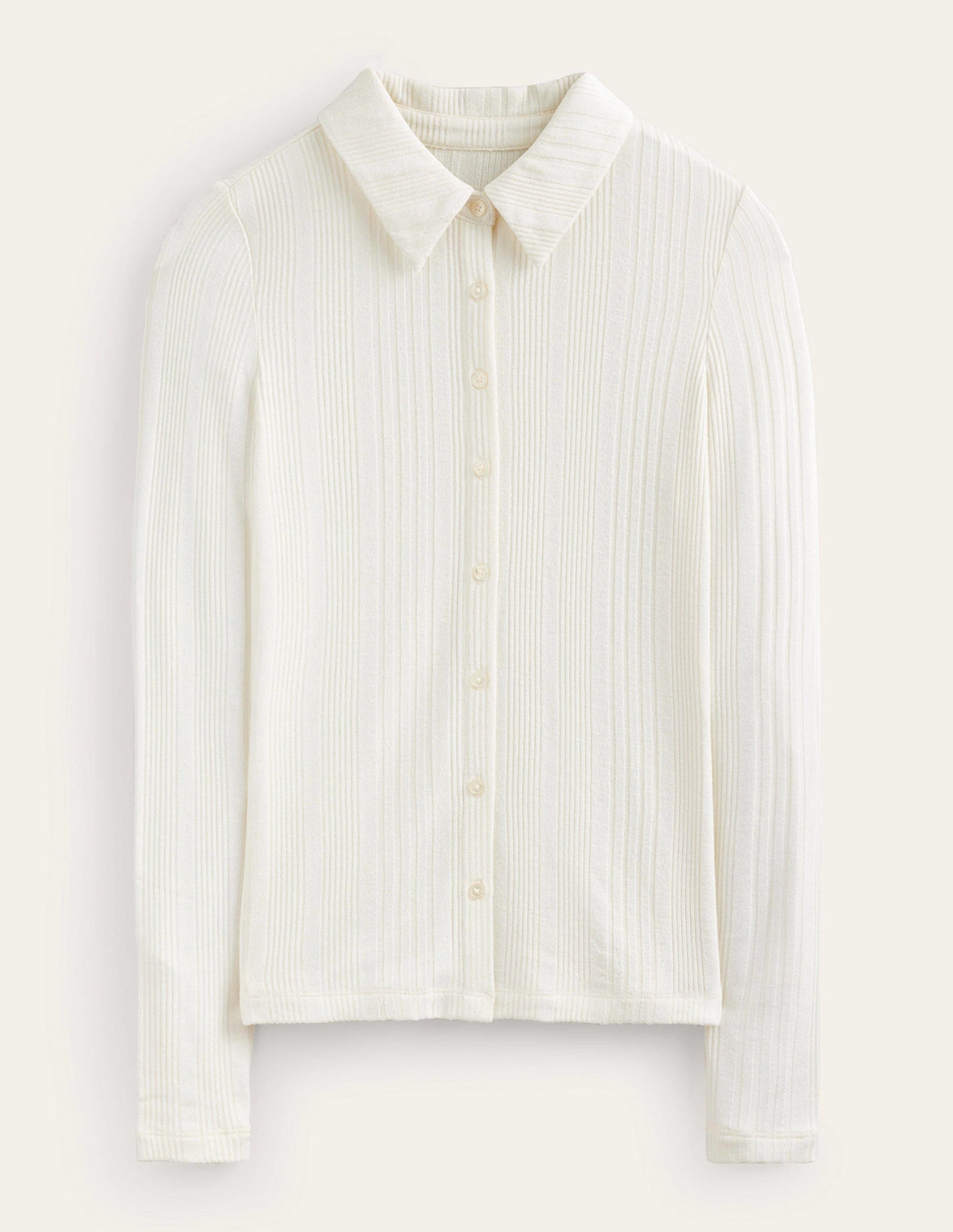 Charlotte Jersey Shirt-Ivory-5