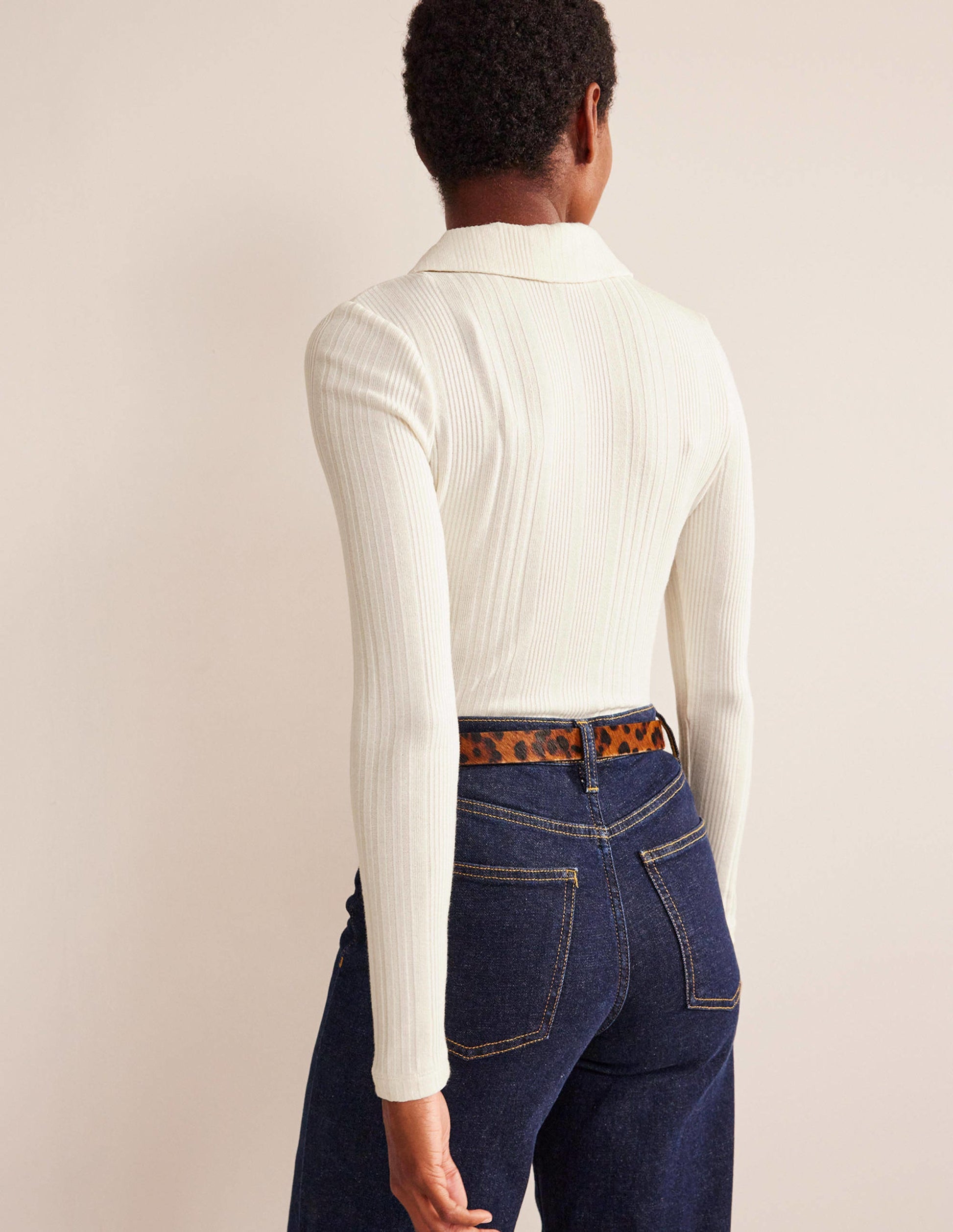 Charlotte Jersey Shirt-Ivory-3