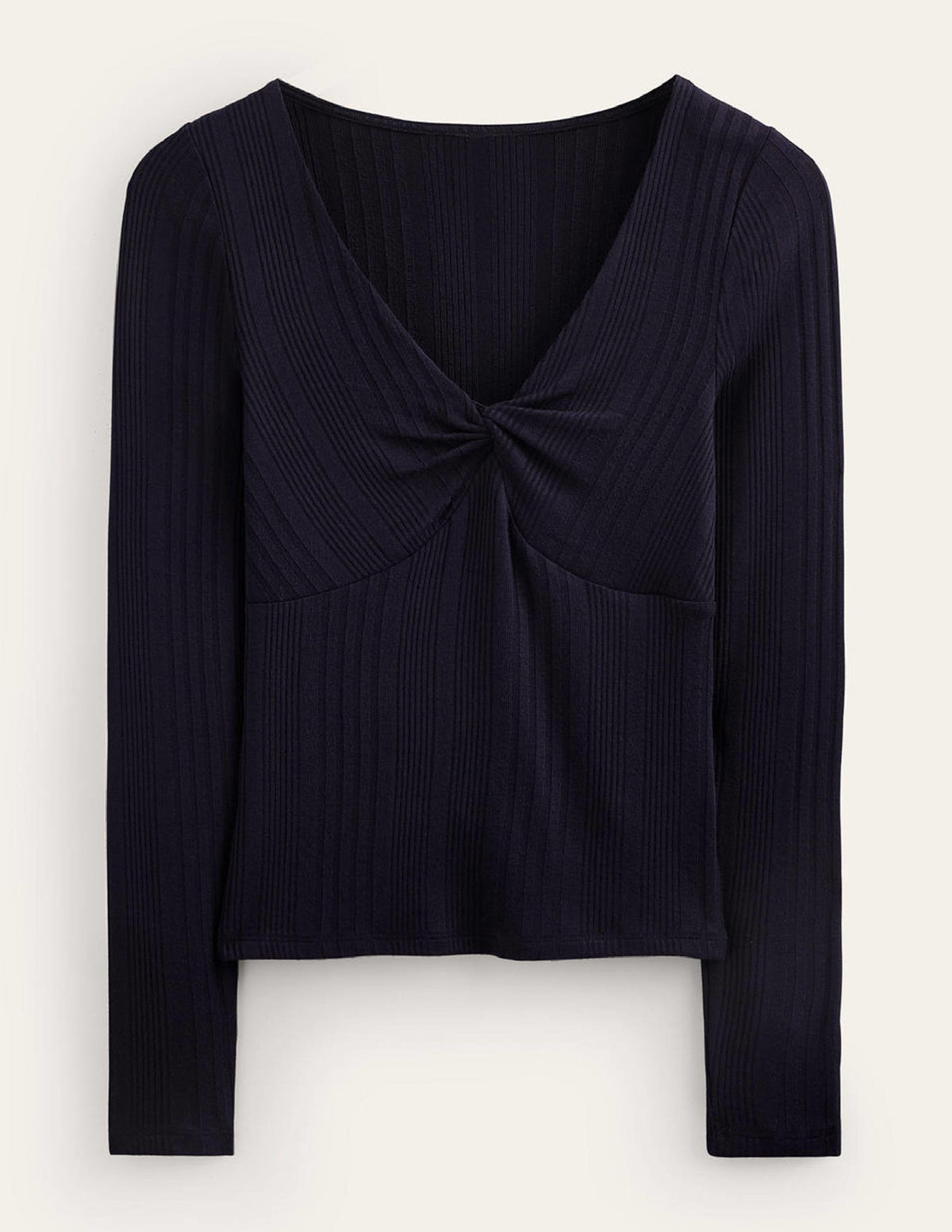 Tie Front Top-Navy - Image 5