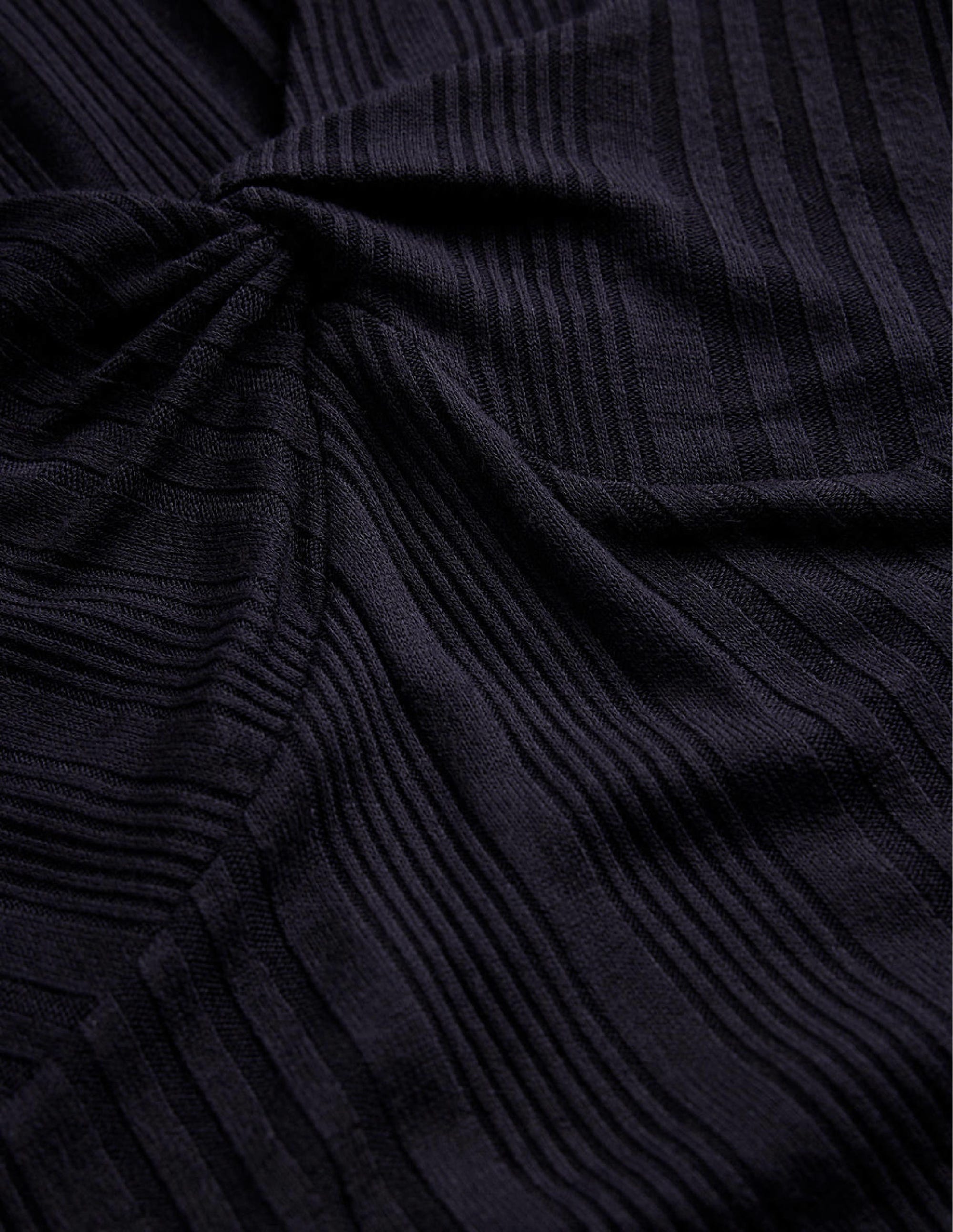 Tie Front Top-Navy - Image 6