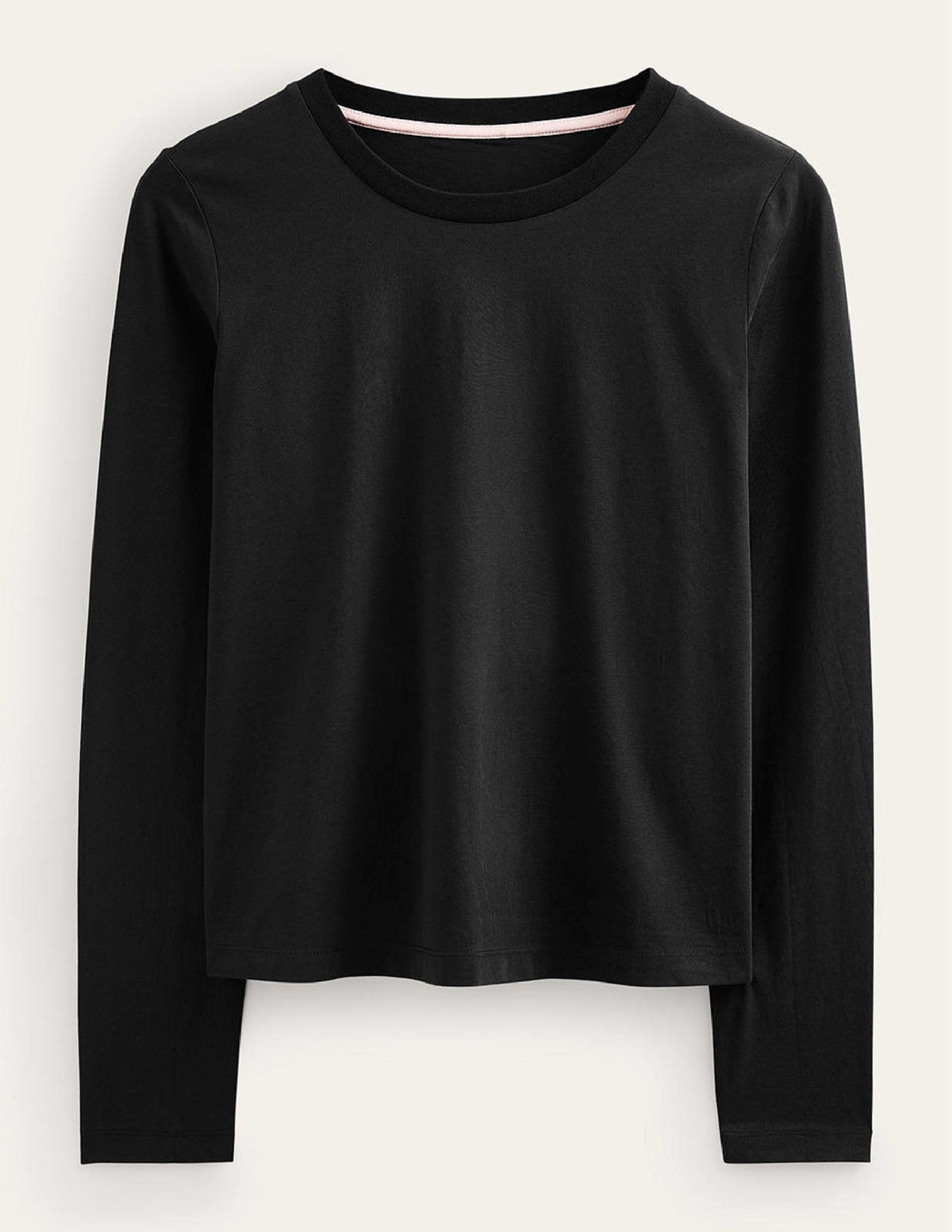 Pure Cotton Long Sleeve Top-Black - Image 5