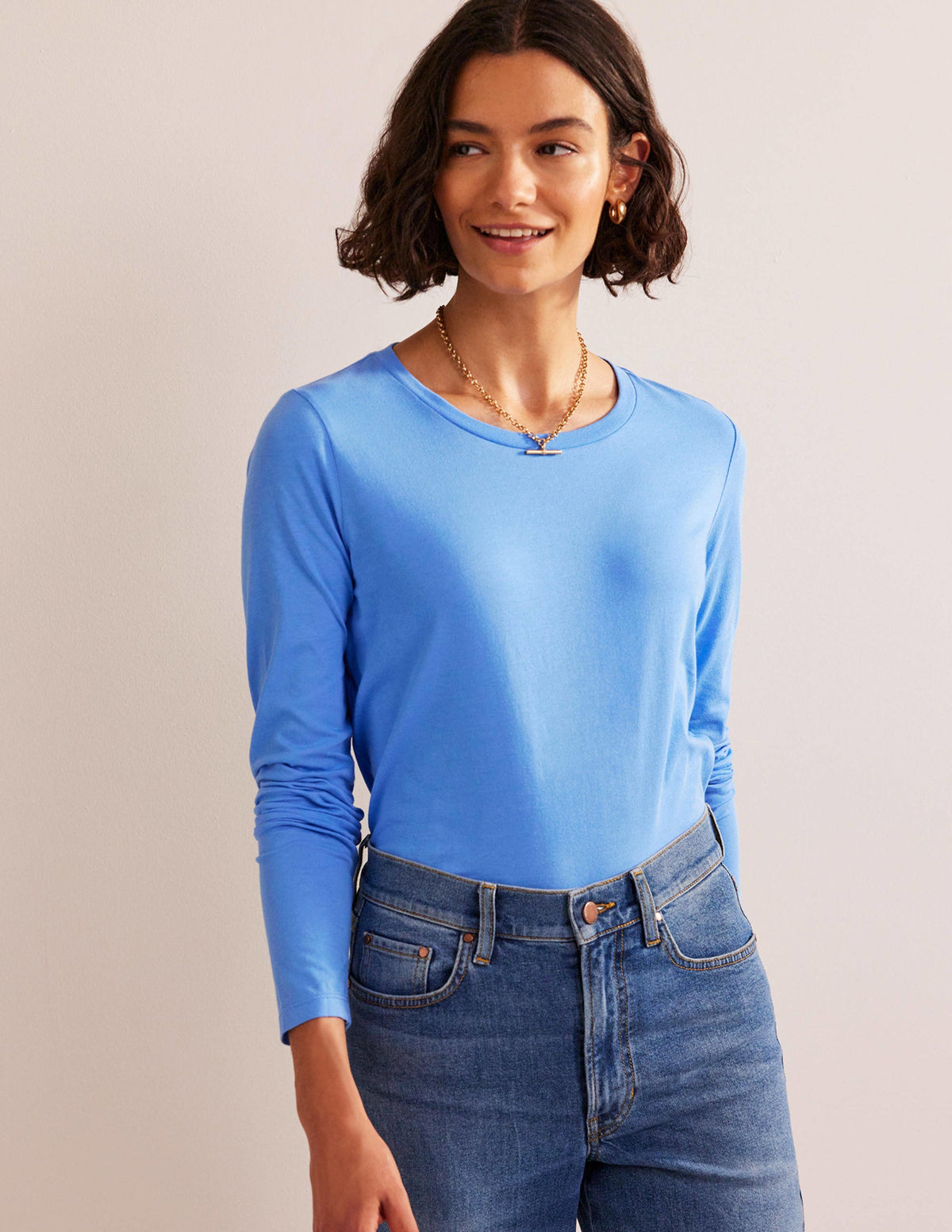 Pure Cotton Long Sleeve Top-Marina-4